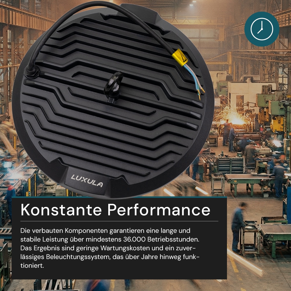 LUXULA LED-Highbay-Leuchte, UFO, EEK: F, 100 W, 10000 lm, 5000 K
