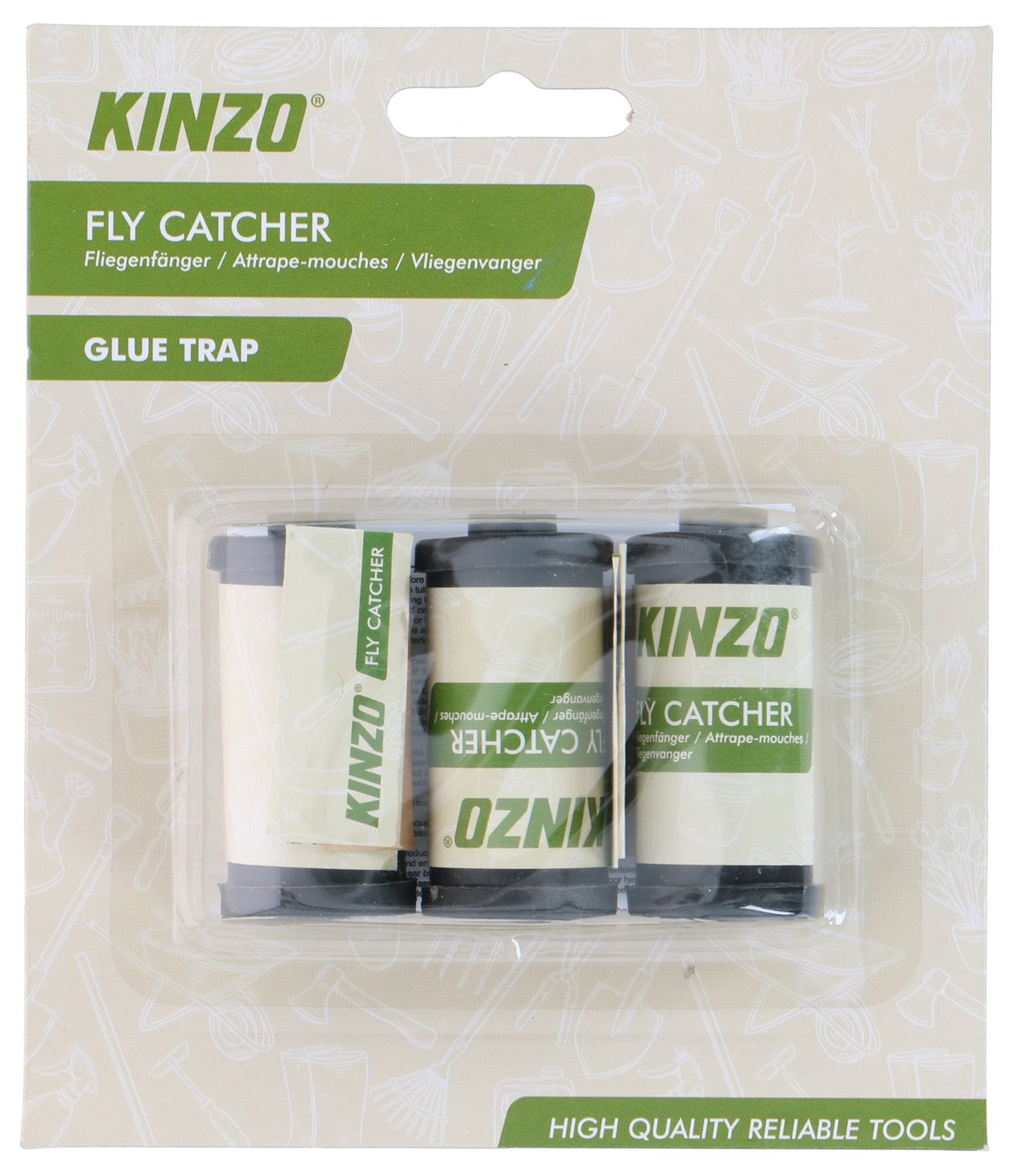 KINZO Fliegenfänger, 3 Stück KINZO Fliegenfänger, 3 Stück