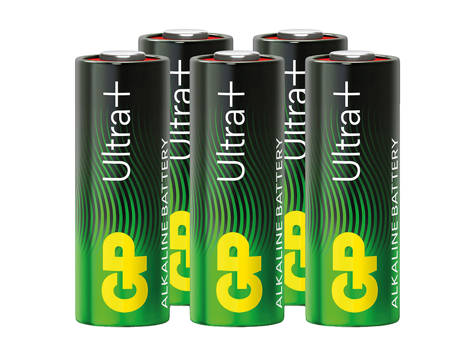 GP Ultra Plus, 23A Alkaline Rundzellenbatterie, Hochspannung, 12 V, 5 Stück GP Alkaline HighVoltage Batterie 23A, 23A High Voltage Alakline, 5 Stck.