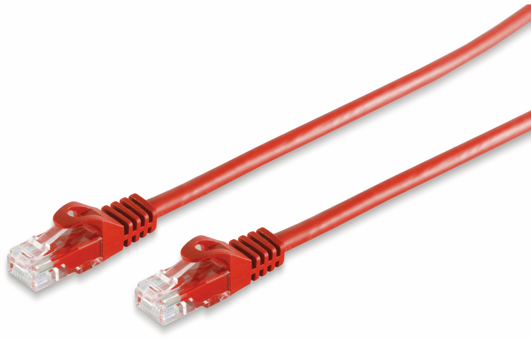 S-IMPULS RJ45 Patchkabel CAT 7 Rohkabel U/UTP, rot, 1 m