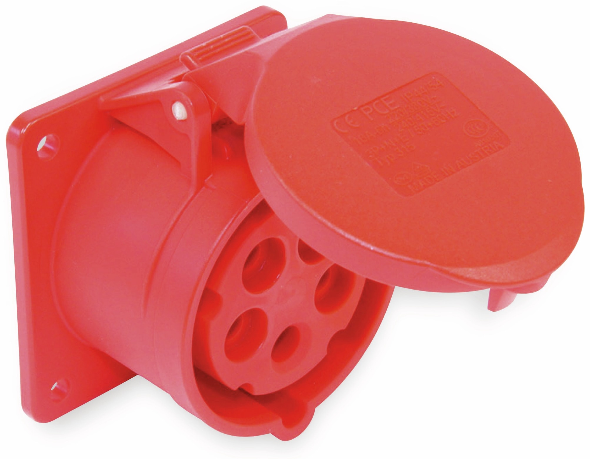 PCE CEE-Anbaukupplung 5-polig, 32 A, 400 V, IP44 PCE CEE-Anbaukupplung 5-polig, 32 A, 400 V, IP44