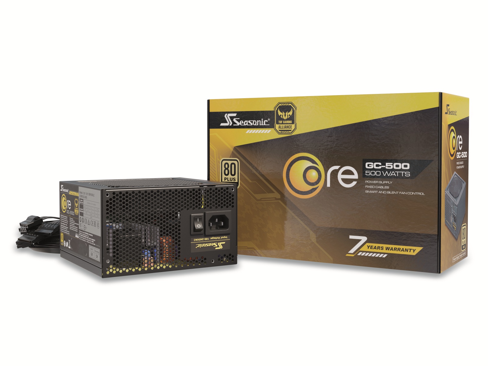 Seasonic PC-Netzteil CORE-GC-500, 500 W, 80+ Gold