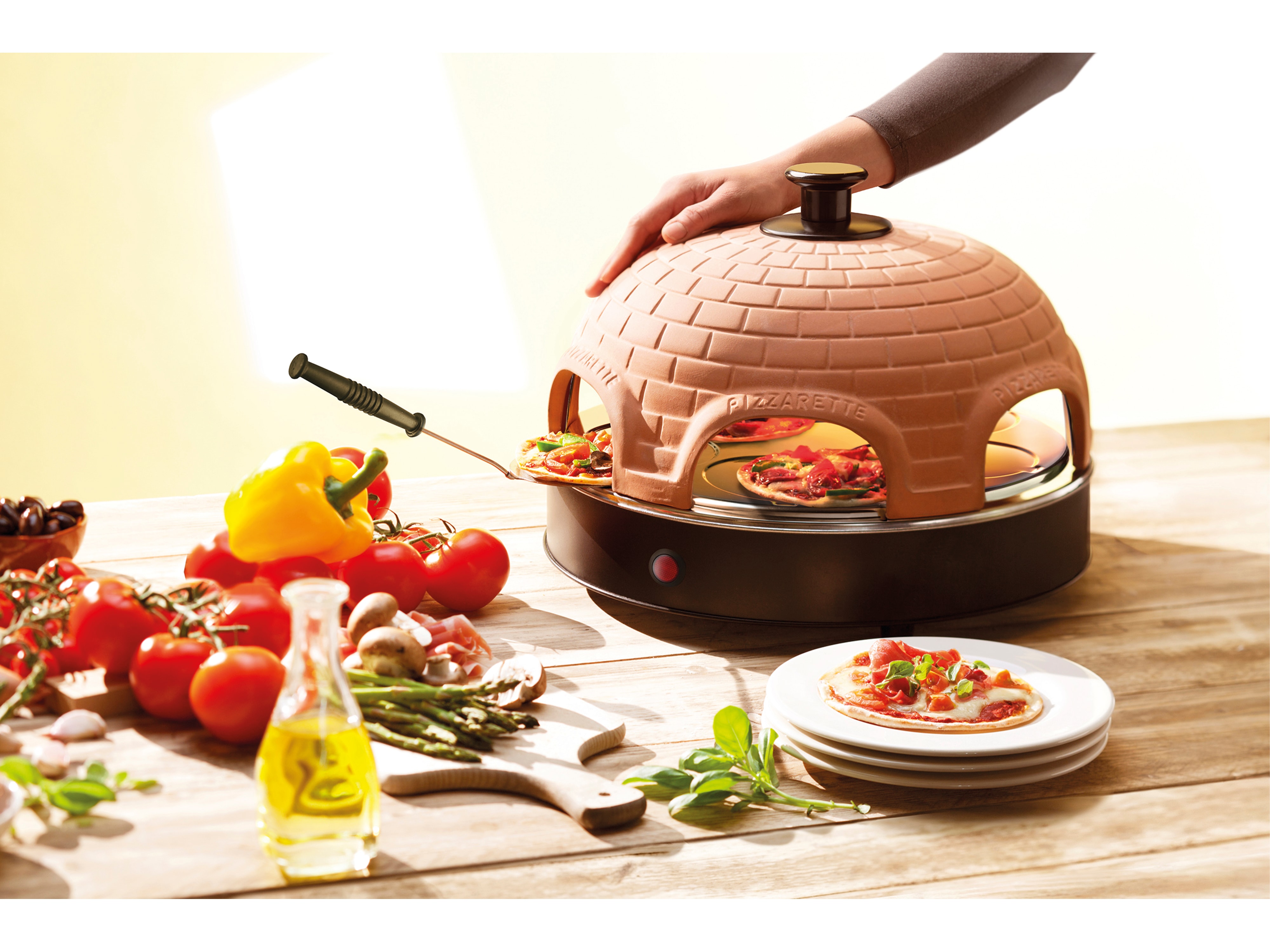 EMERIO Pizza Ofen PO-115984, 1200 W EMERIO Pizza Ofen PO-115984, 1200 W