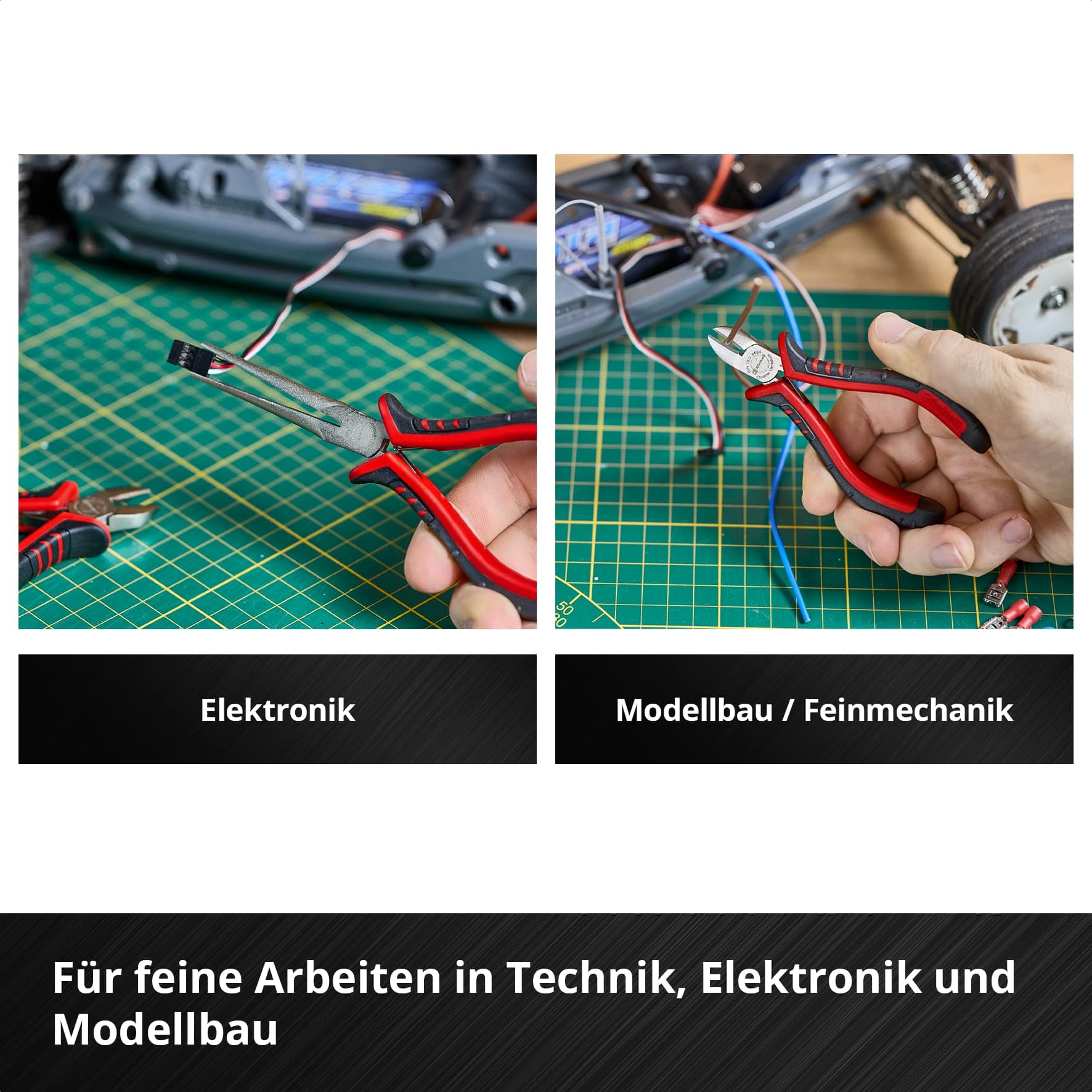 EINHELL E-Case-Einleger Feinmechaniker-Zangen, 505272, 8-teilig