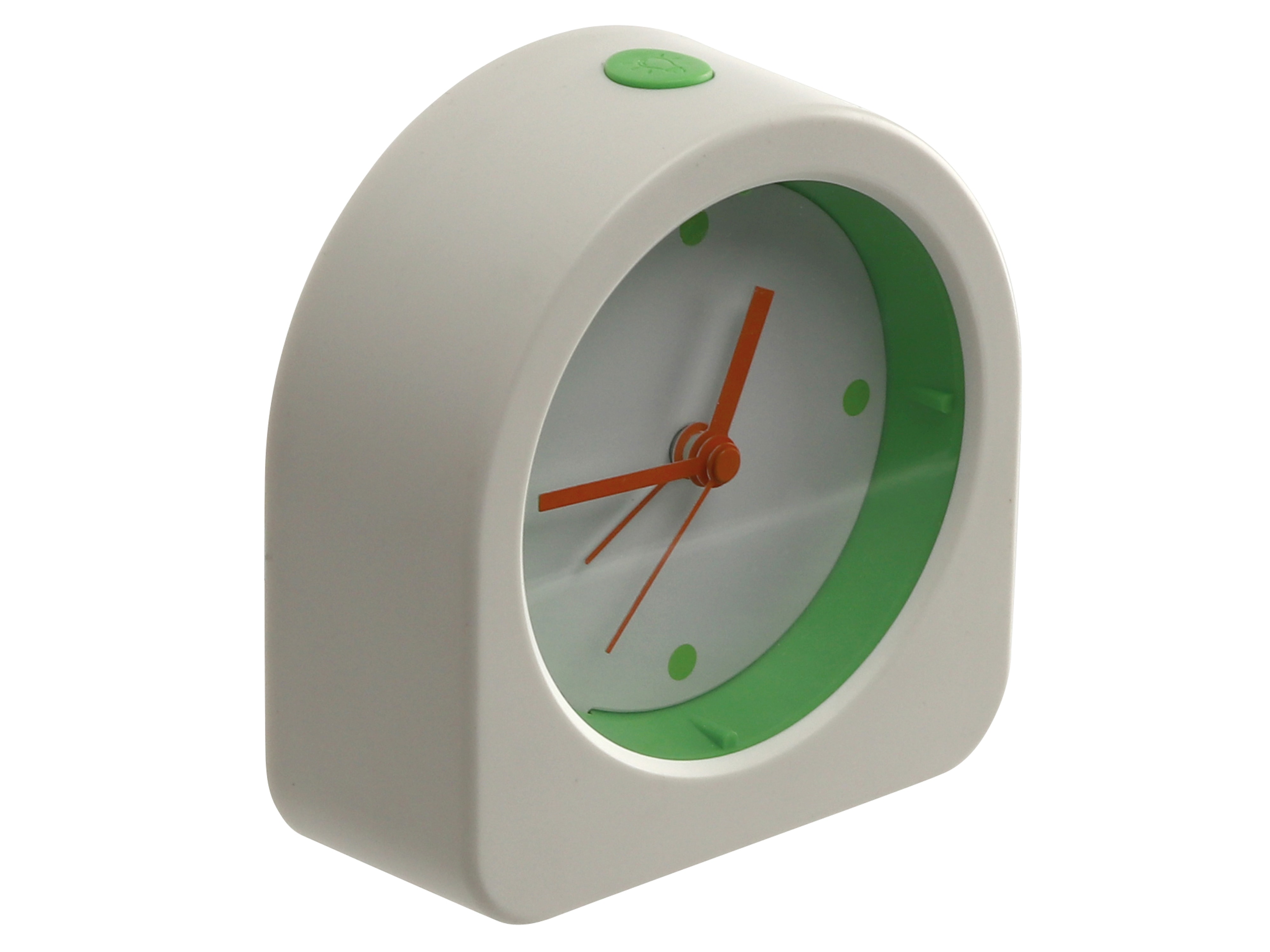 Quarzwecker, 823-02-2020-08, weiß/grün, B-Ware Quarzwecker, 823-02-2020-08, weiß/grün, B-Ware