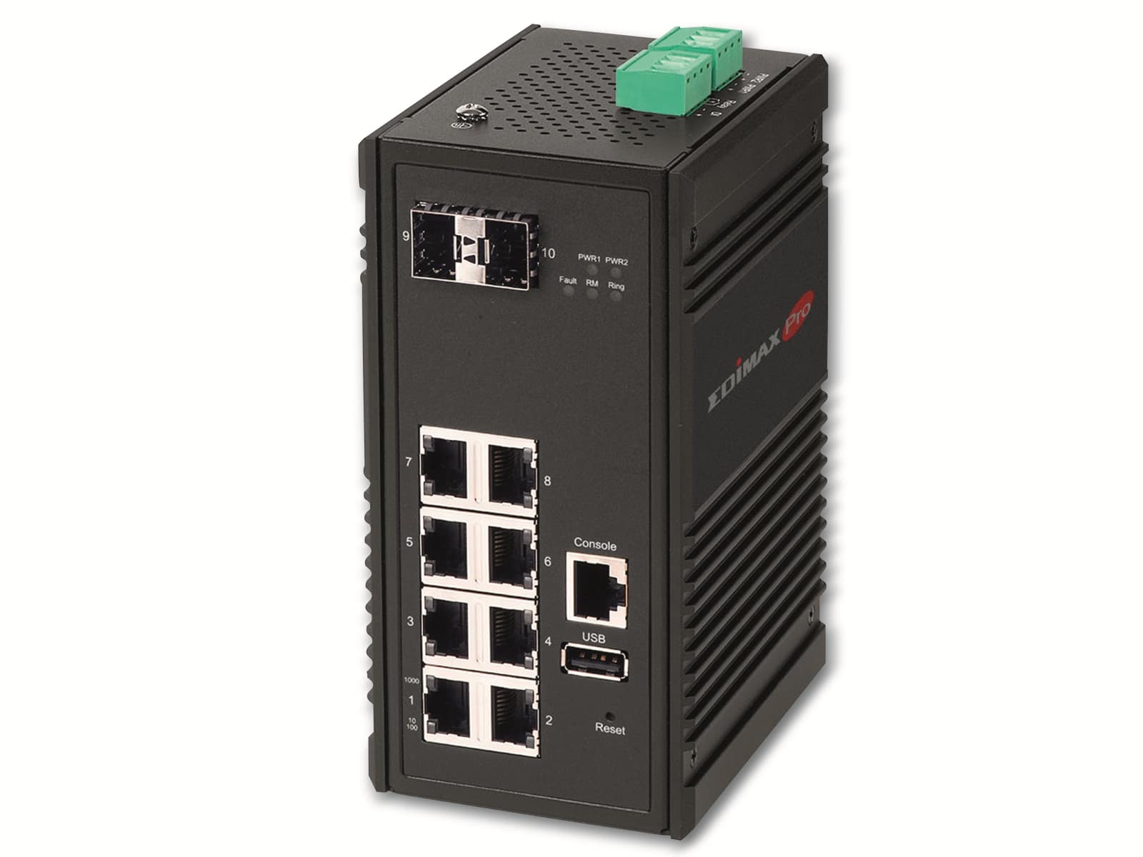 EDIMAX Industrie-Switch IGS-5208, 8-port, Web-Managed, 2x SFP