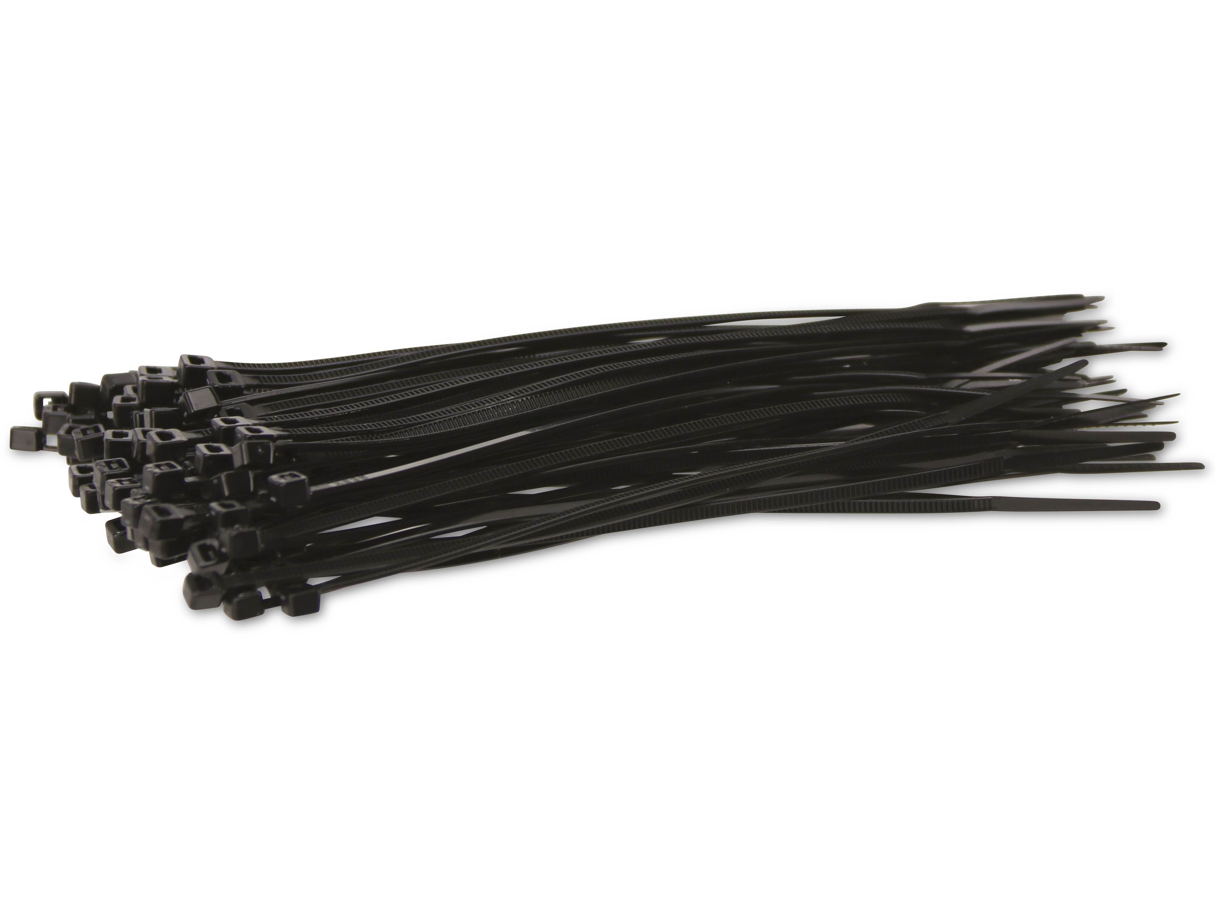 KSS Kabelbinder-Sortiment Polyamid 6.6, schwarz, 142x2,5, UV-beständig, 100 Stück