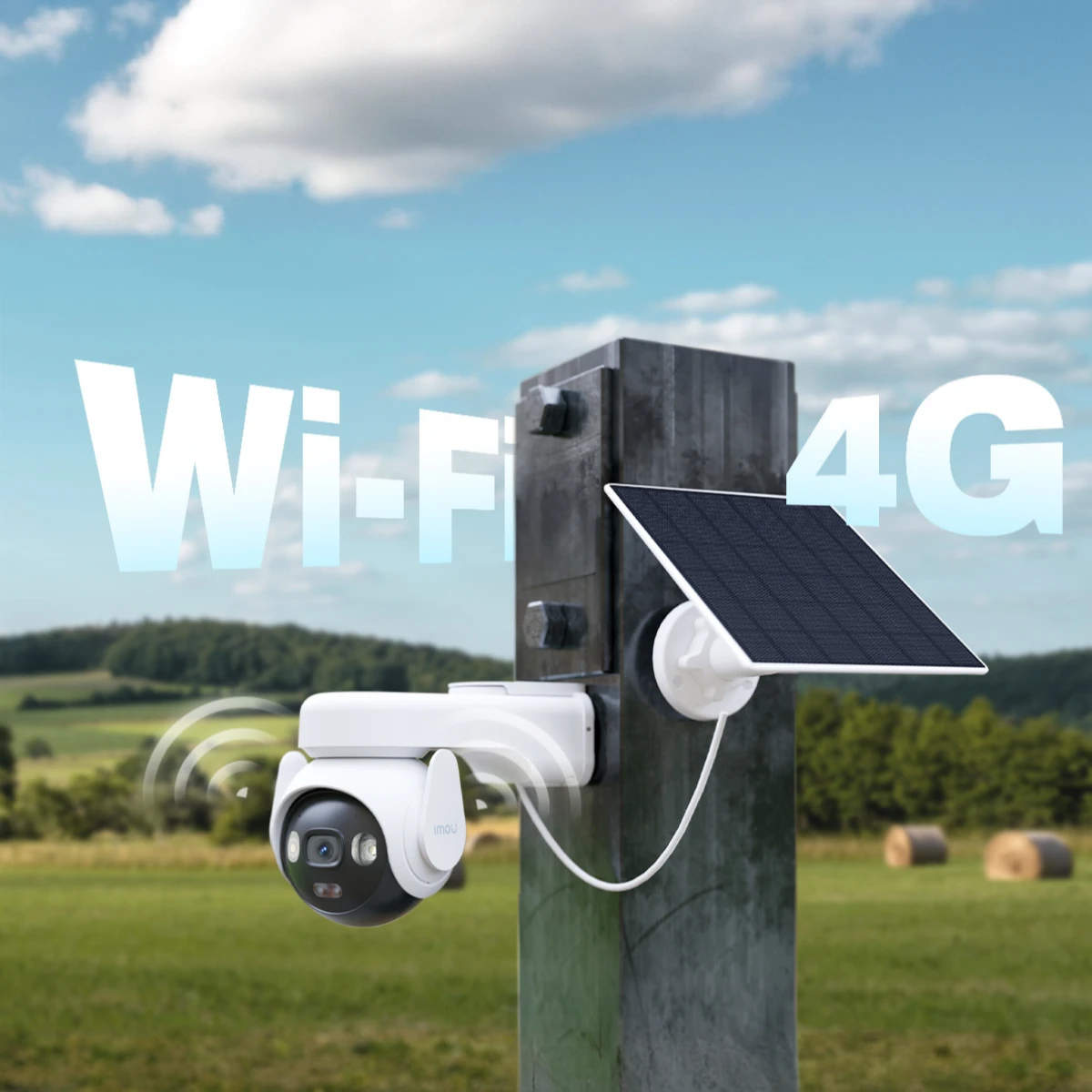 IMOU Überwachungskamera PT 4G Kit, mit Solarpanel, außen, weiß