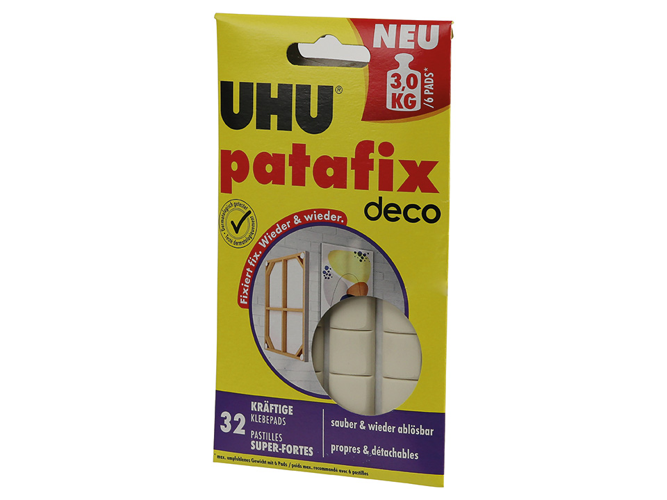 UHU doppelseitige Klebepads patafix deco, 47910, 32 Stück UHU doppelseitige Klebepads patafix deco, 47910, 32 Stück