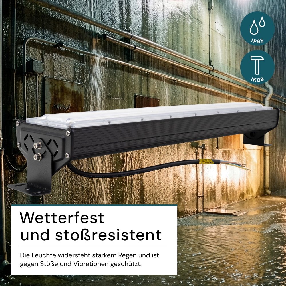 LUXULA LED-HighBay-Leuchte, EEK: E, 50 W, 6000 lm, 5000 K, schwarz