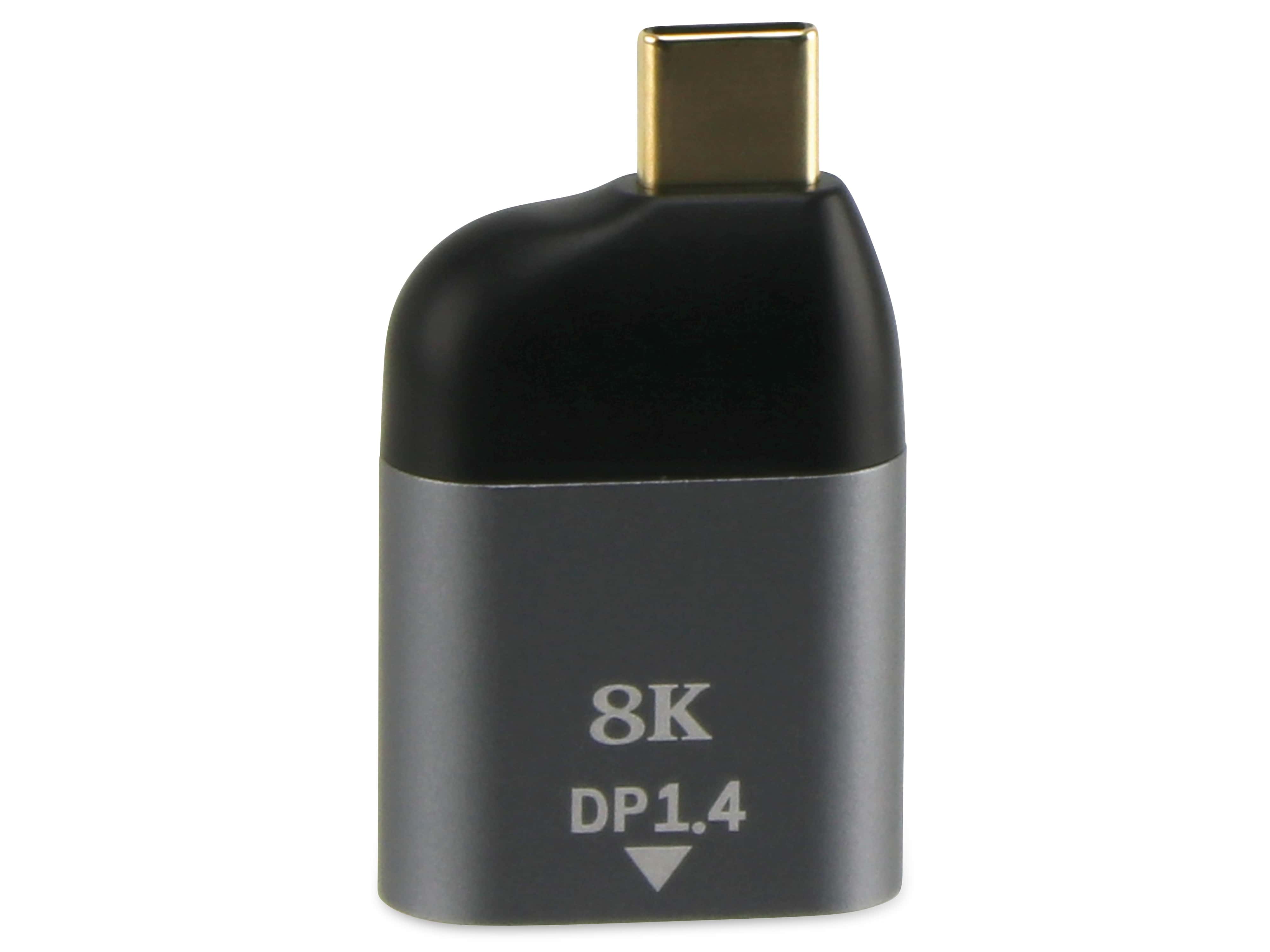 RED4POWER USB-C Adapter AV-0003, USB-C/DP, 8K, 60Hz