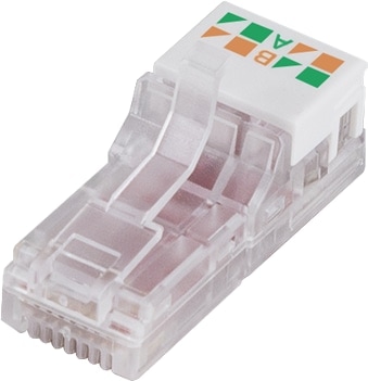 LOGILINK Feldkonfektionierbarer Cat.6A RJ45 Stecker, werkzeugfreie Montage