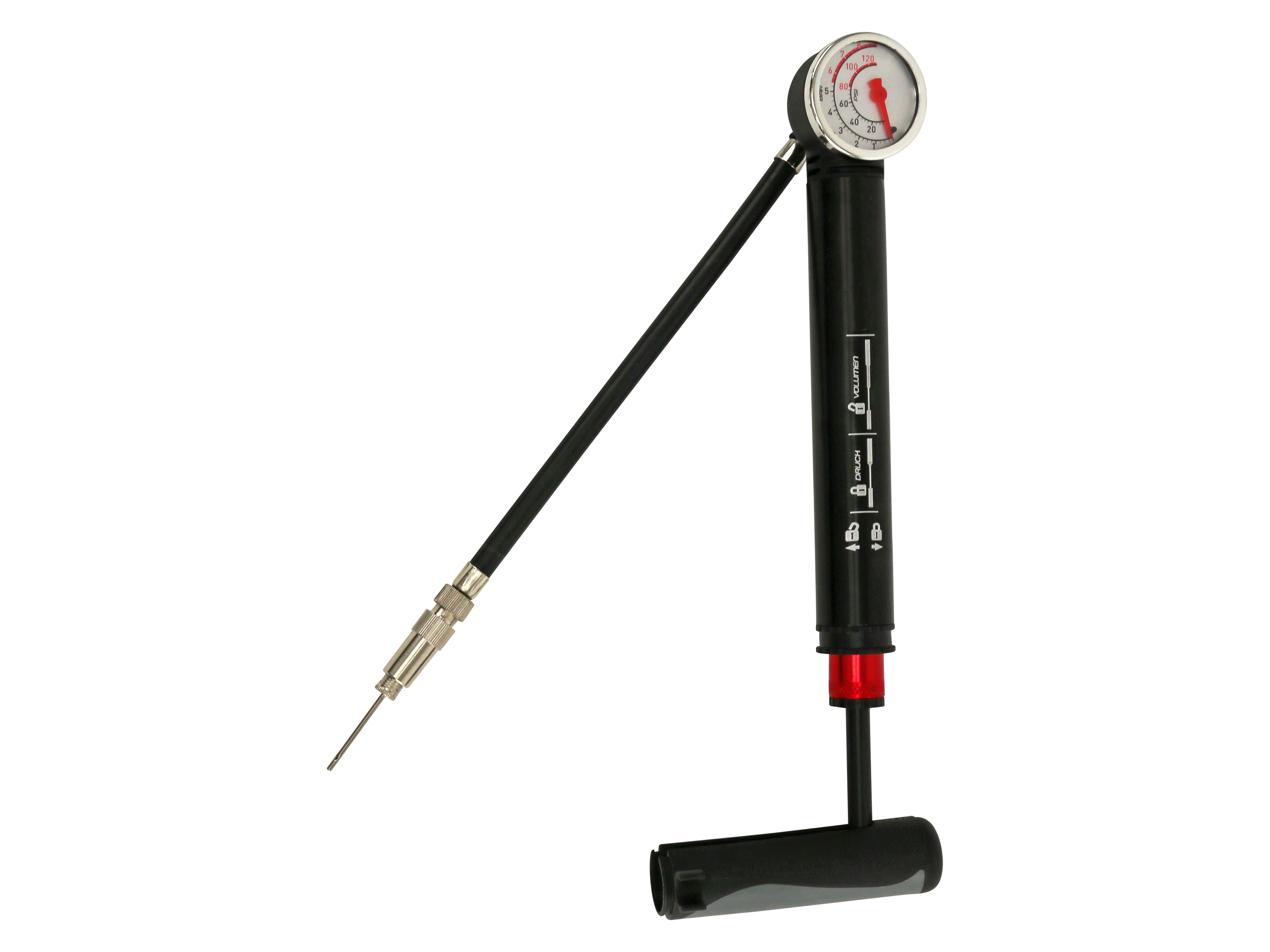Mini Luftpumpe, 8 bar, 120 PSI, Universaler Ventiladapter Mini Luftpumpe, 8 bar, 120 PSI, Universaler Ventiladapter