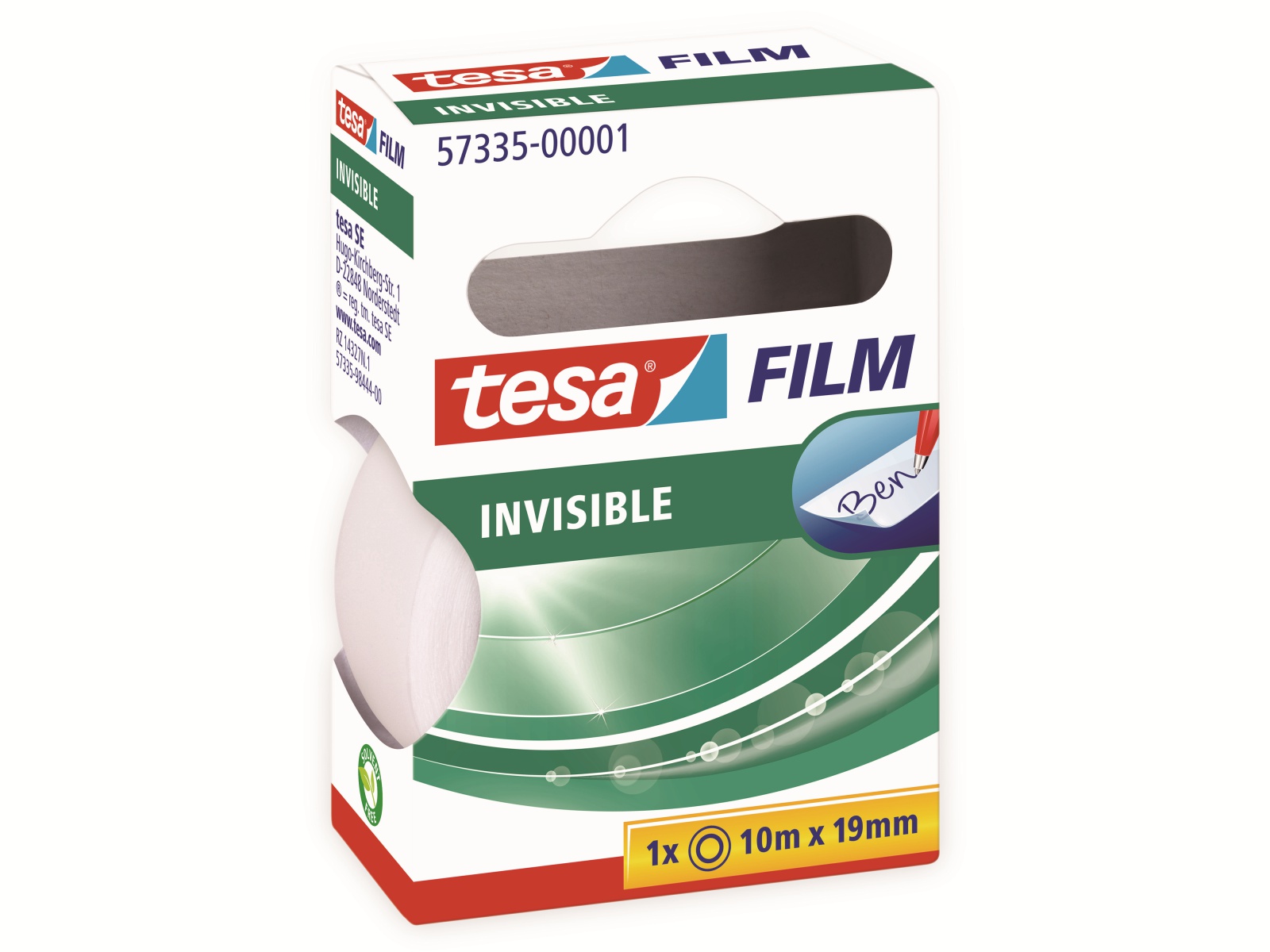 TESA film® invisible, 1 Rolle, 10m:19mm, 57335-00001-01