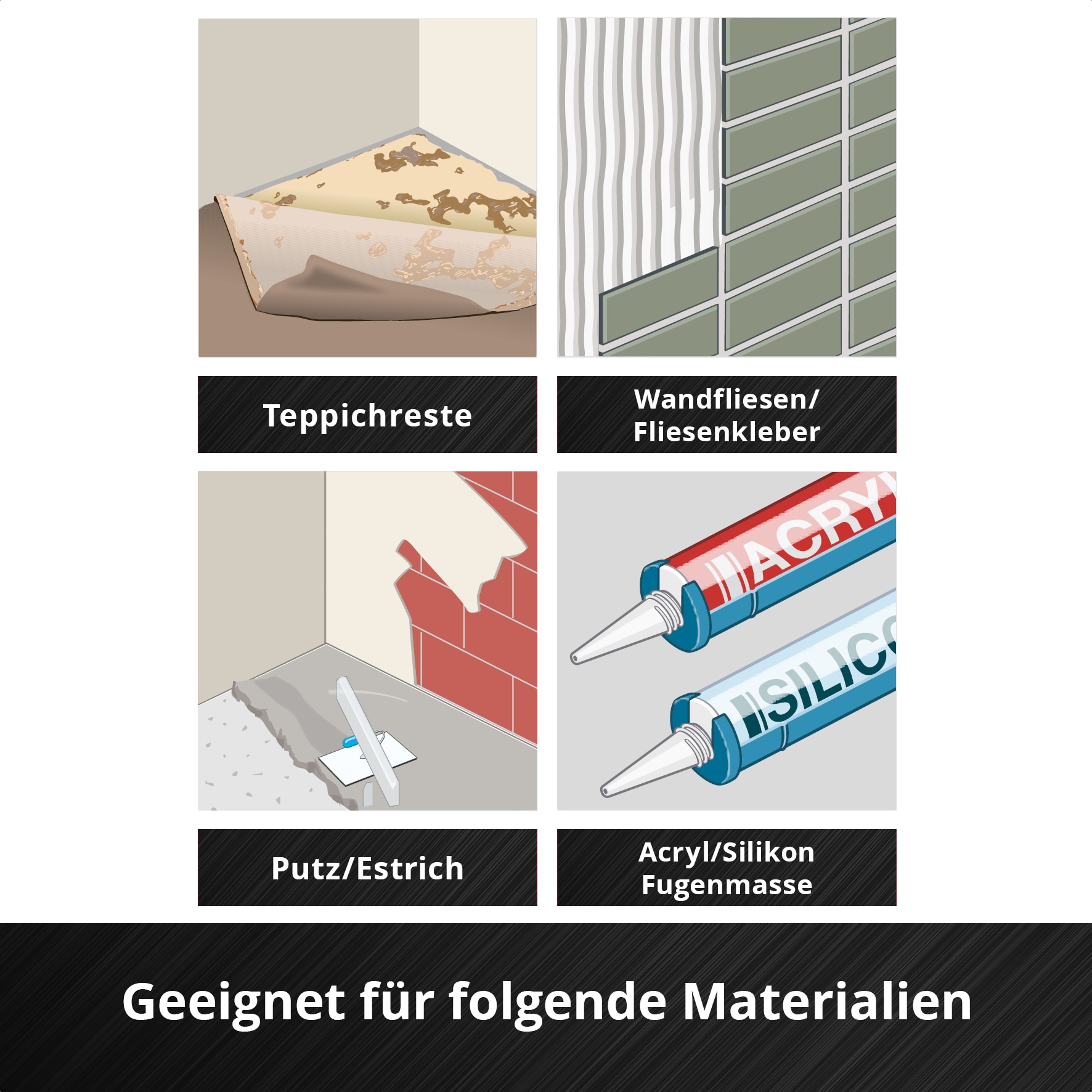 EINHELL Schaber, 708002, HCS, Starr, 52 mm