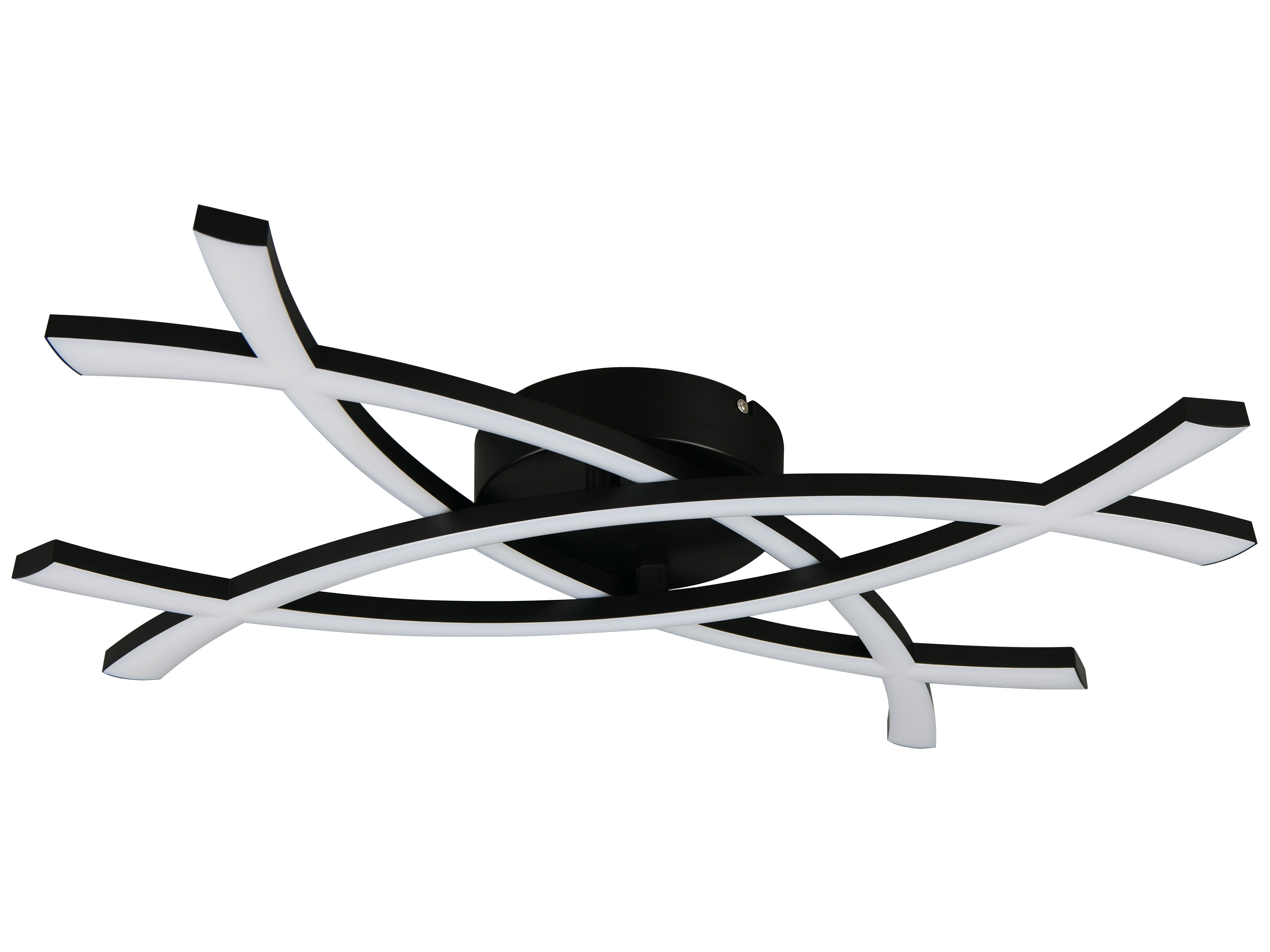 REALITY LED-Wand- und Deckenleuchte Pollock R23691132, 22W, 3000K, 2500lm, warmweiß, IP20, schwarz