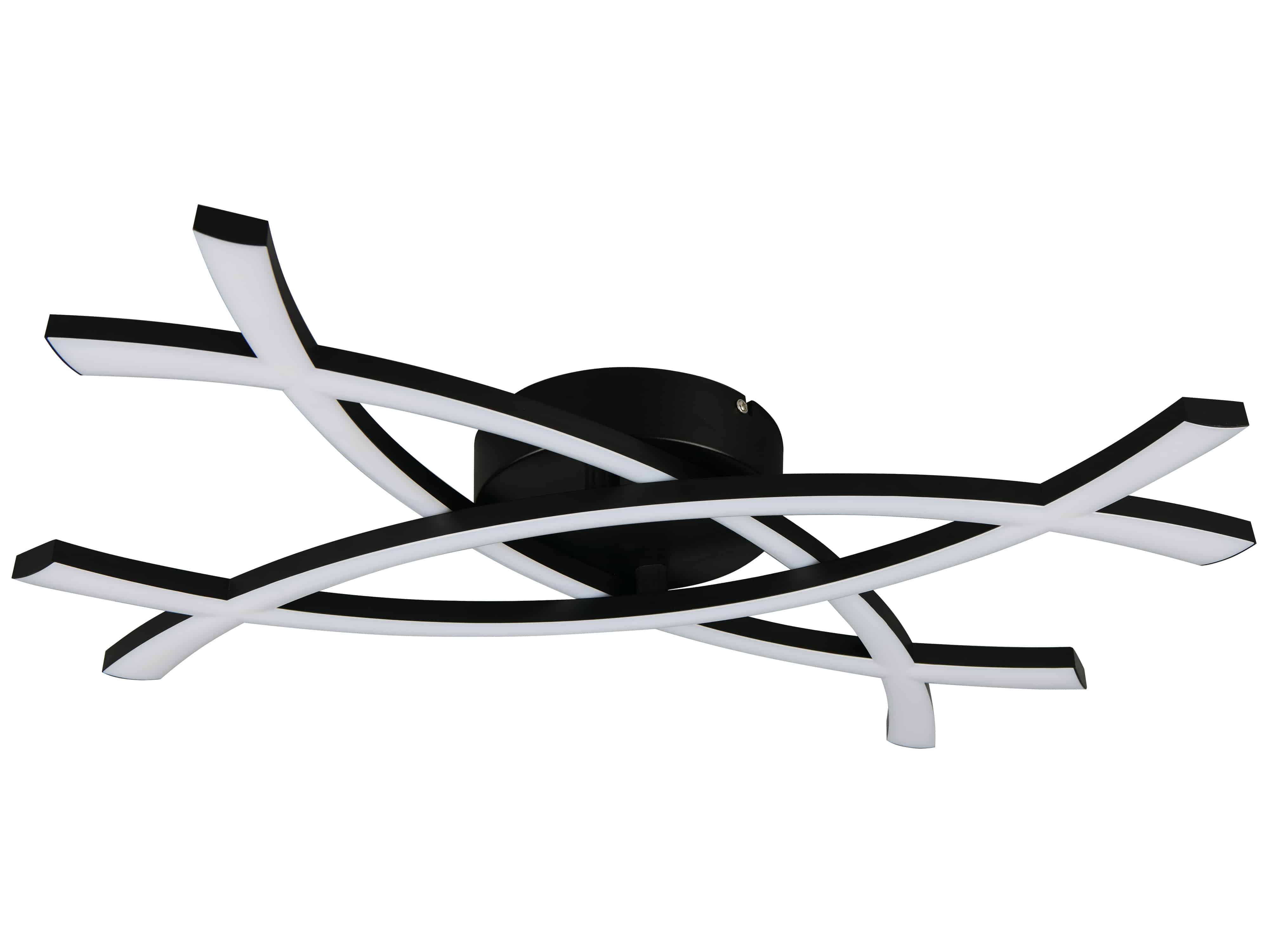 REALITY LED-Wand- und Deckenleuchte Pollock R23691132, 22W, 3000K, 2500lm, warmweiß, IP20, schwarz REALITY LED-Wand- und Deckenleuchte Pollock R23691132, 22W, 3000K, 2500lm, warmweiß, IP20, schwarz