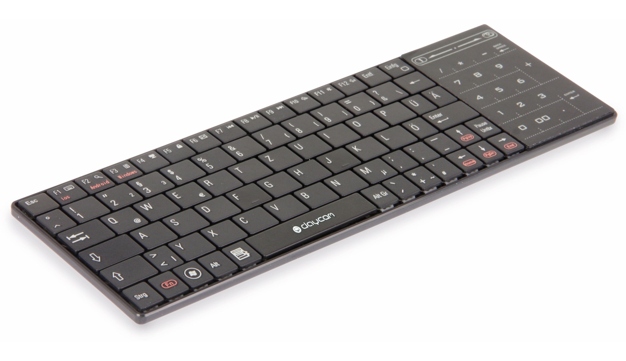 DAYCOM Mini Bluetooth-Keyboard mit Touchpad BTK-260T