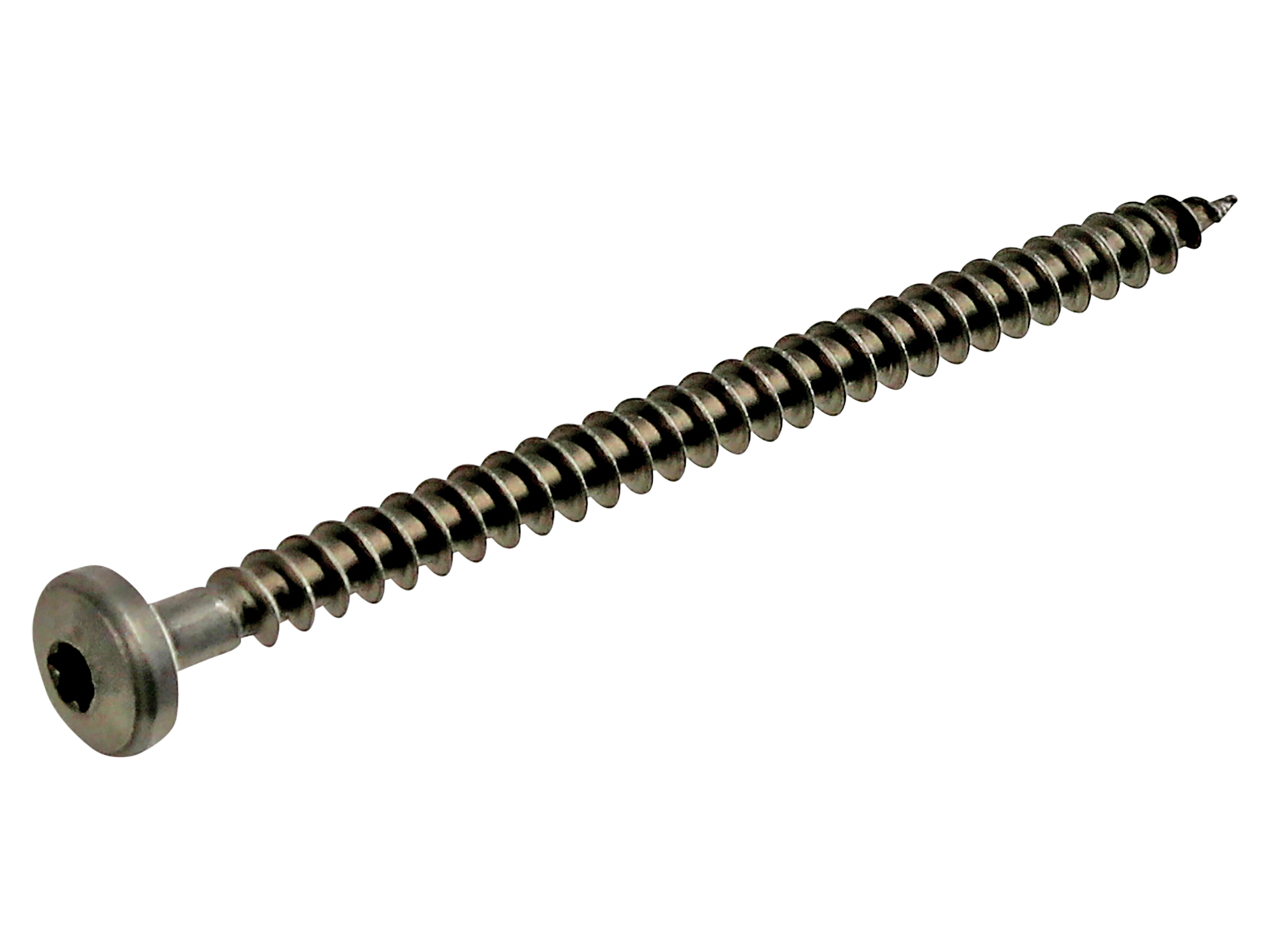 Edelstahl Spanplattenschrauben 6x90, T25, Vollgewinde, 20 Stück