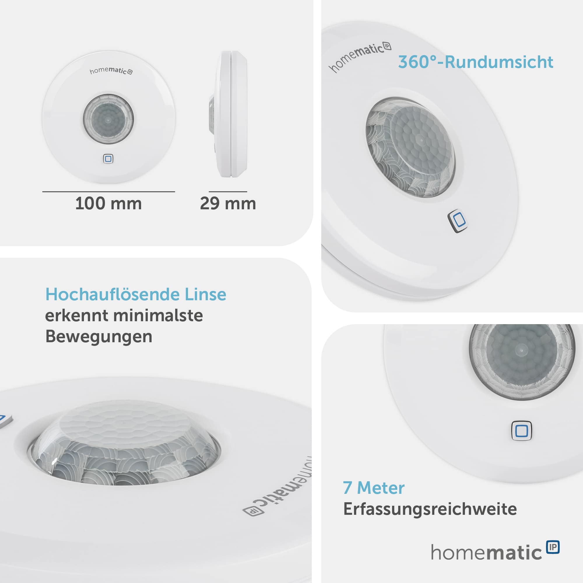 HOMEMATIC IP Smart Home 150587A0, Präsenzmelder für innen