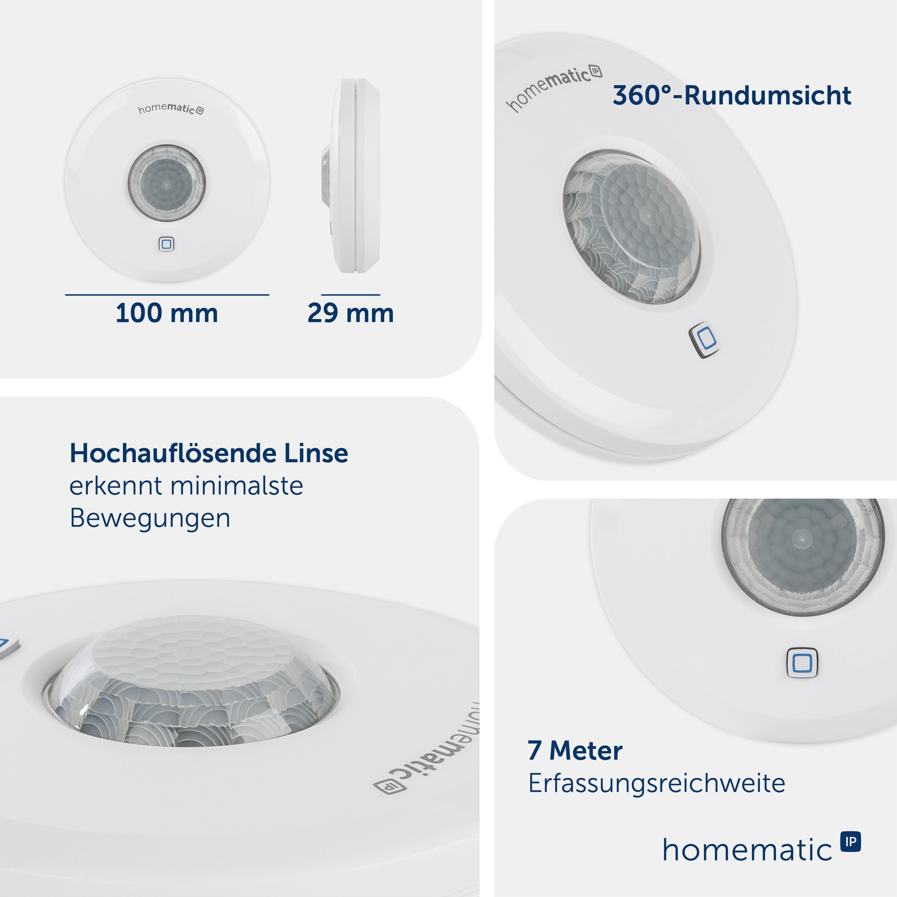 HOMEMATIC IP Smart Home 150587A0, Präsenzmelder für innen