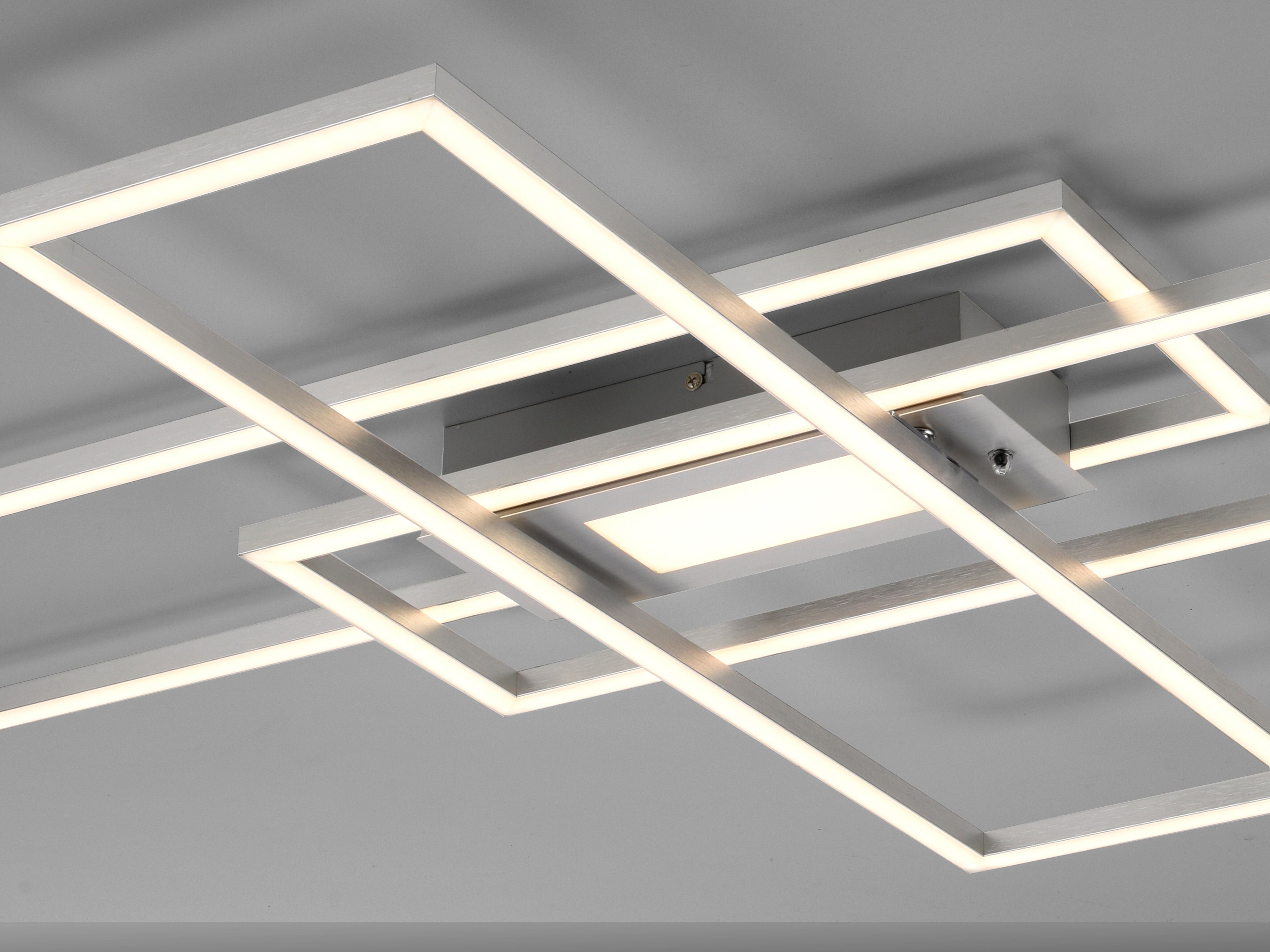JUST LIGHT LED-Deckenleuchte 14693-55, 45W, 5500lm, silber