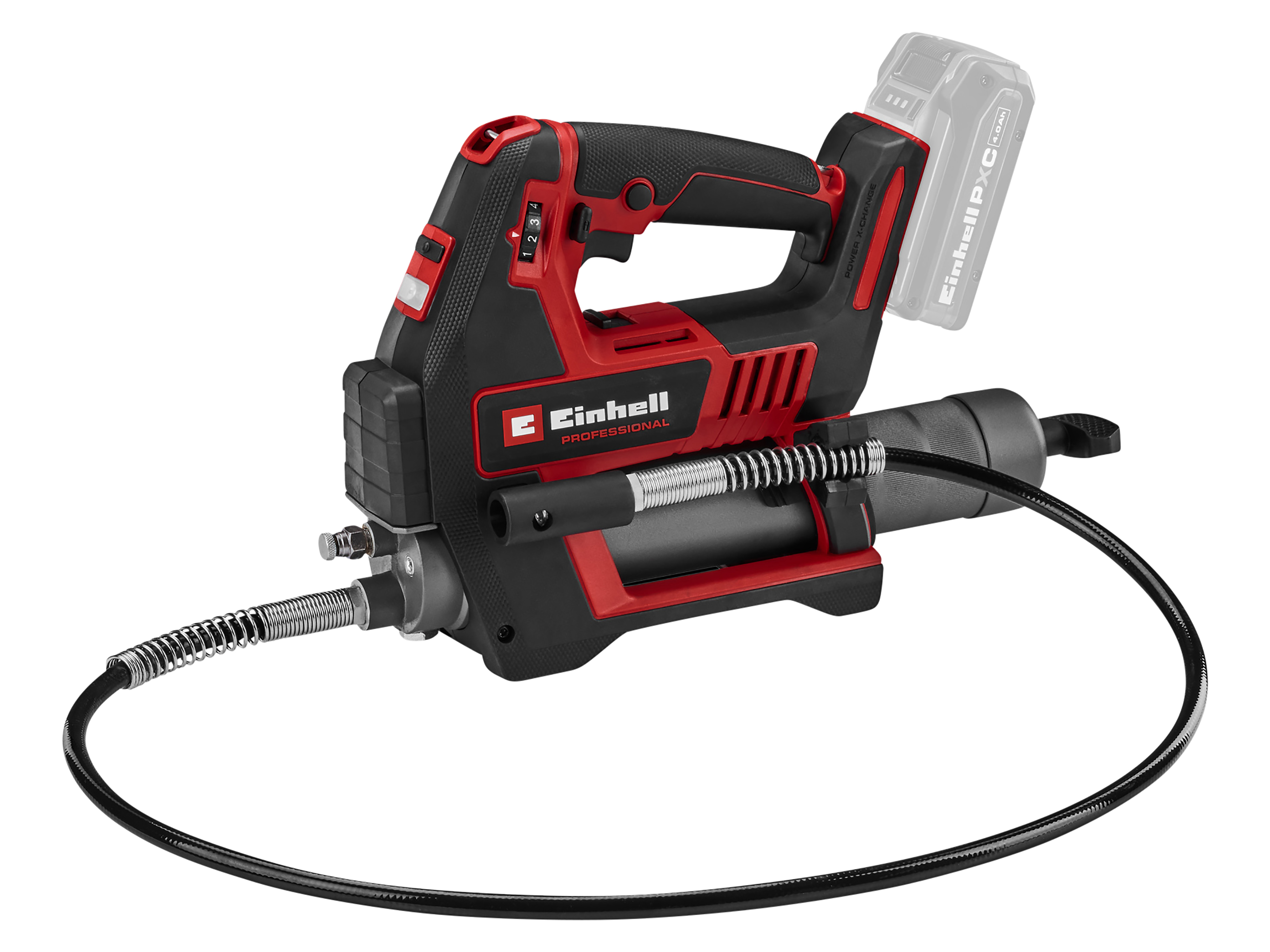 EINHELL PROFESSIONAL Akku-Fettpresse TP-GR 18/690 Li + Starterset 4,0 Ah