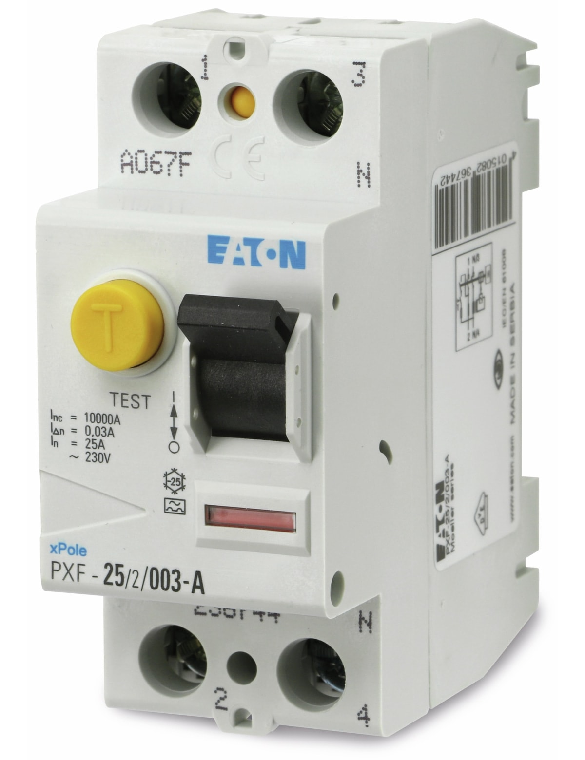 EATON Fehlerstrom-Schutzschalter PXF-25/2/003-A, 25/0,03 A EATON Fehlerstrom-Schutzschalter PXF-25/2/003-A, 25/0,03 A