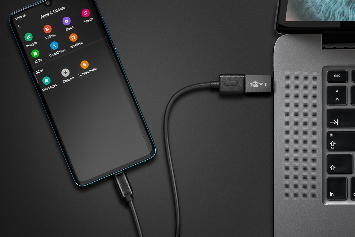 GOOBAY USB-C-Adapter 56621 OTG grau