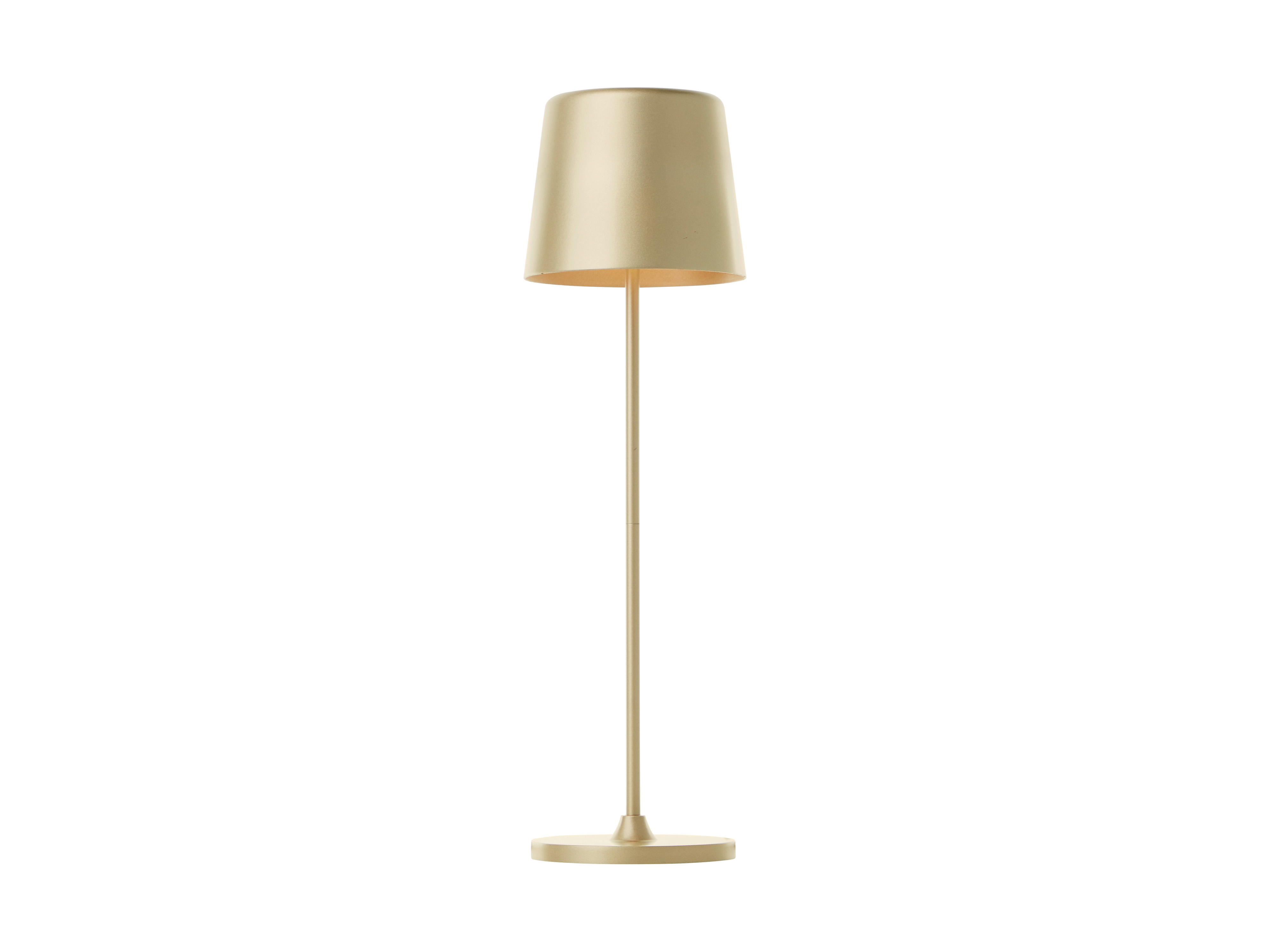 BRILLIANT LED-Akku-Tischleuchte Kaami, 2 W, 310 lm, 3000 K, gold, 2er Set