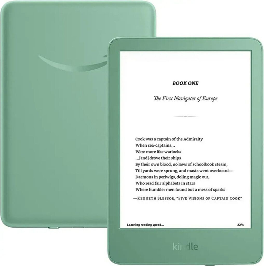 AMAZON E-Book Reader Kindle (2024) grün ohne Werbung