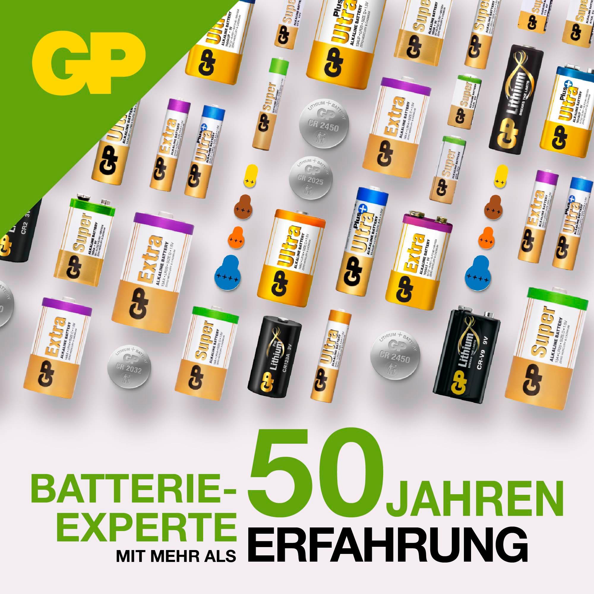 GP, 186 Alkaline Knopfzelle, 1,5 V, 10 Stück GP, 186 Alkaline Knopfzelle, 1,5 V, 10 Stück