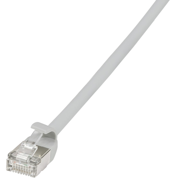 LOGILINK Patchkabel SlimLine Ultraflex CAT.6A U/FTP grau 2m LOGILINK Patchkabel SlimLine Ultraflex CAT.6A U/FTP grau 2m