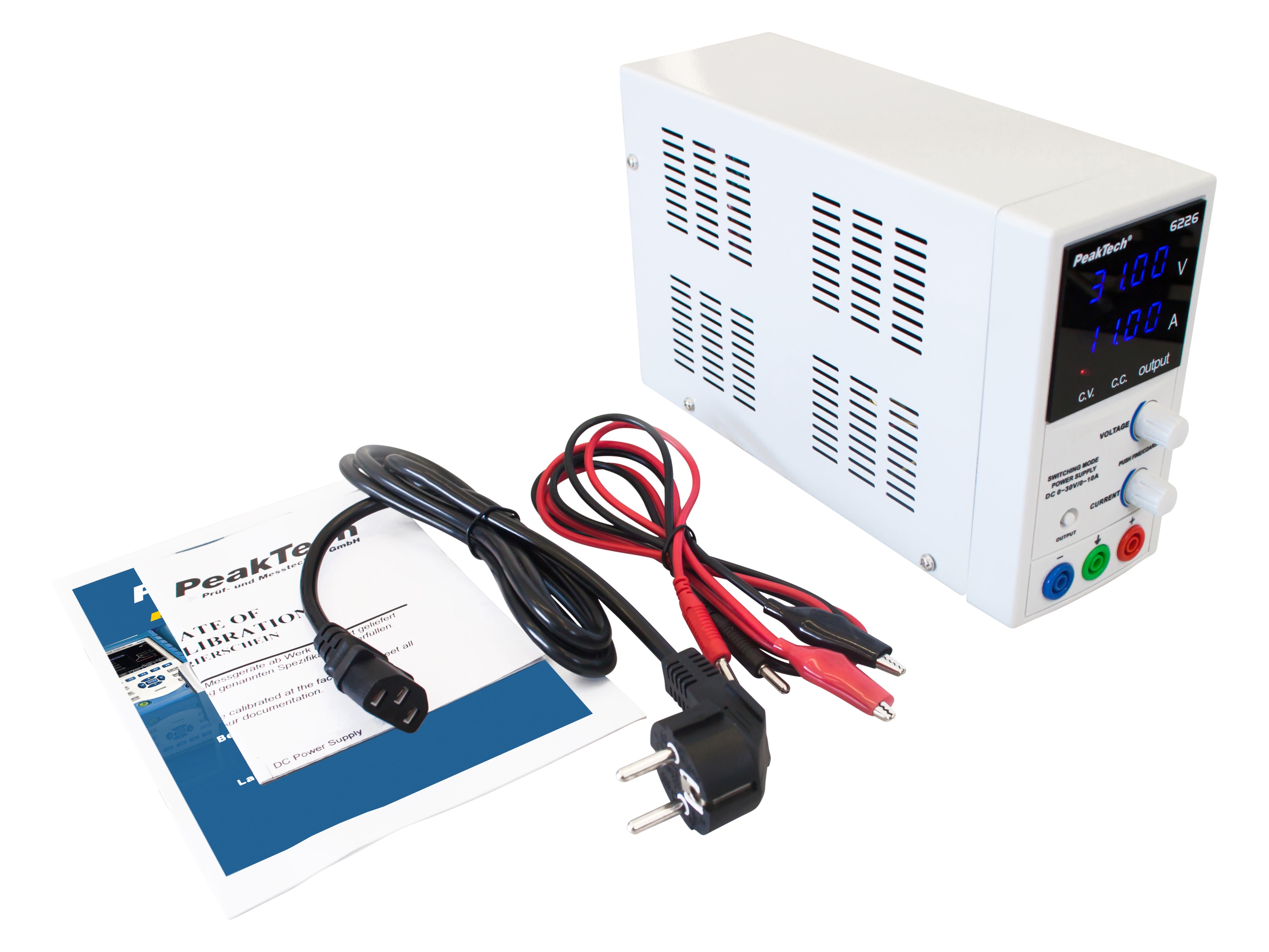 PEAKTECH Labornetzteil P 6226, 0...30 V/ 0...10 A