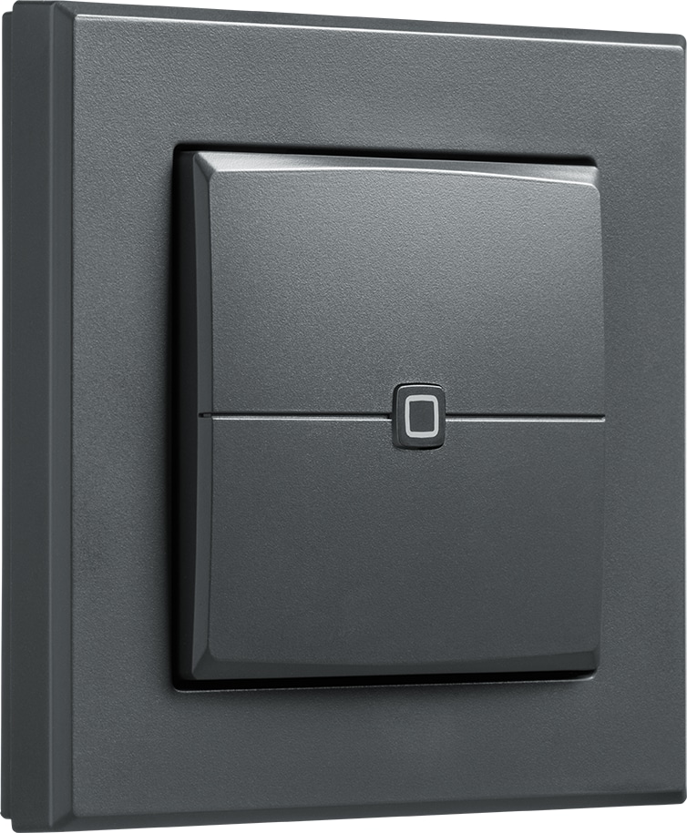 HOMEMATIC IP 159881A0, Wandtaster 2-fach, anthrazit