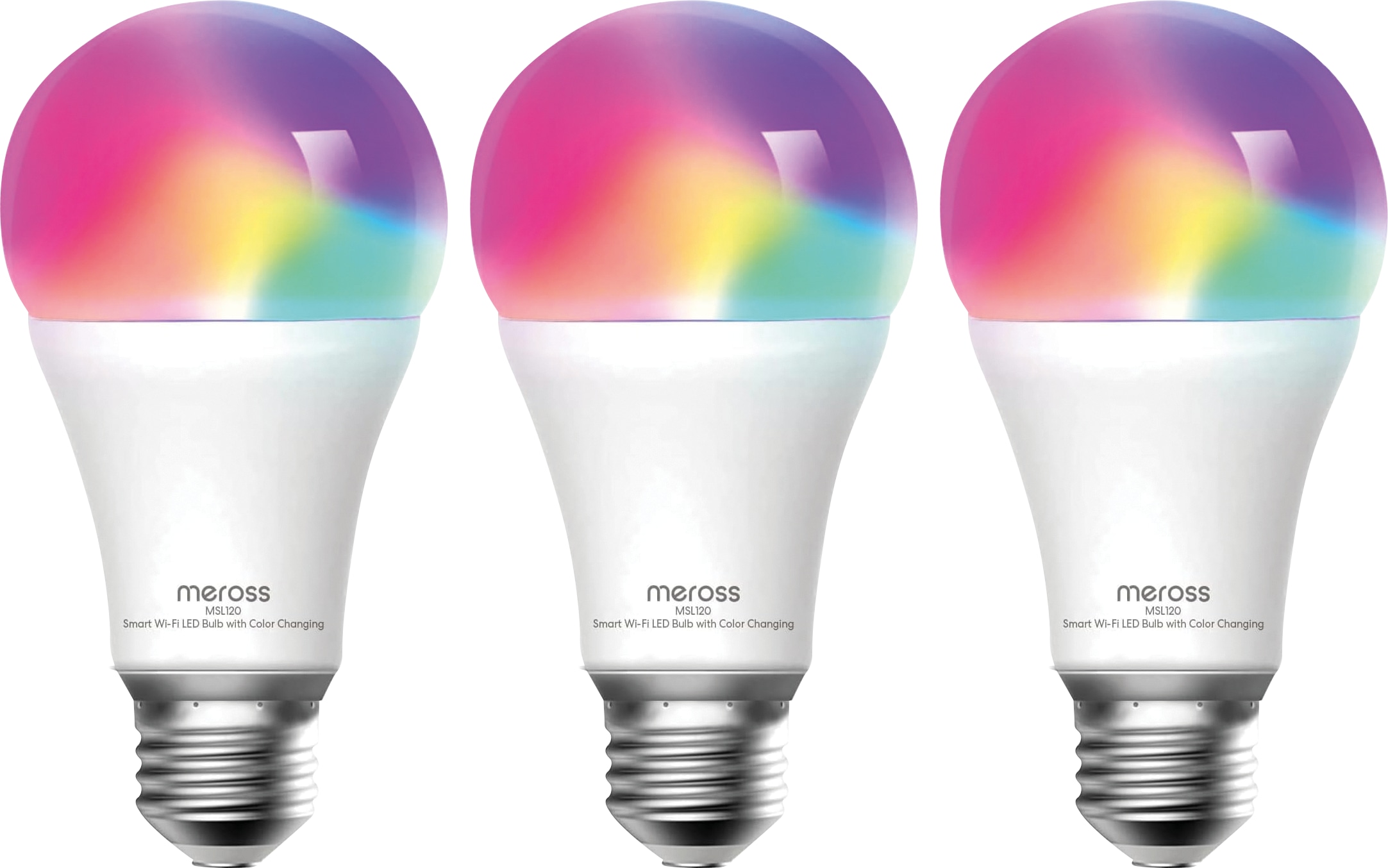MEROSS WLAN LED-Lampe, MSL120, 3 Stück MEROSS WLAN LED-Lampe, MSL120, 3 Stück