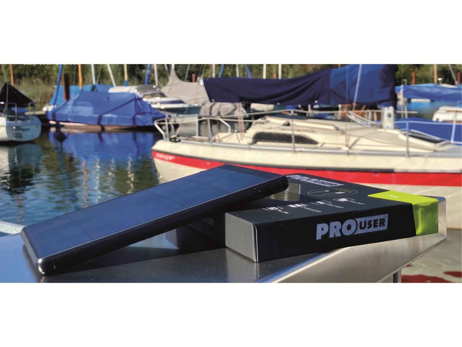 PROUSER USB Powerbank Solar PBSL, 10.000 mAh PROUSER USB Powerbank Solar PBSL, 10.000 mAh