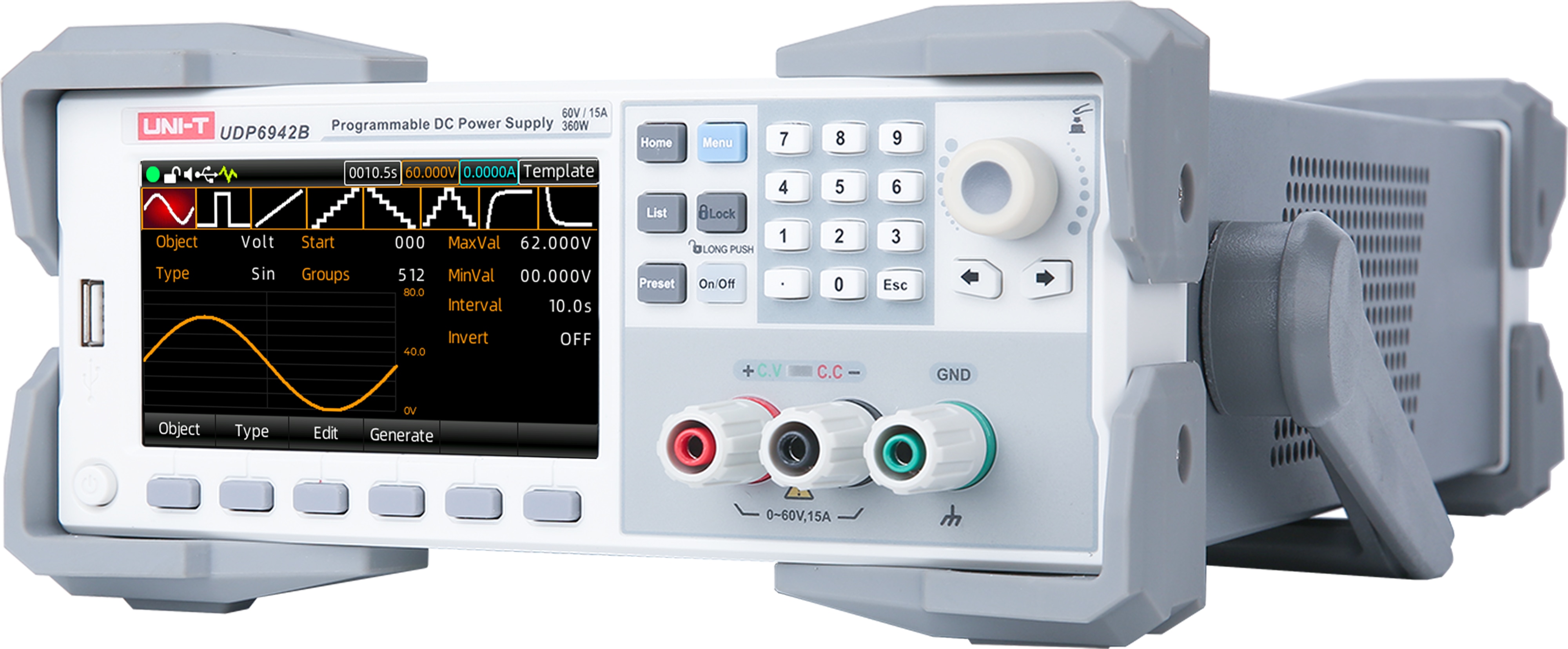 UNI-T Labornetzgerät, UDP6942B, 1 Kanal, programmierbar, 360 W