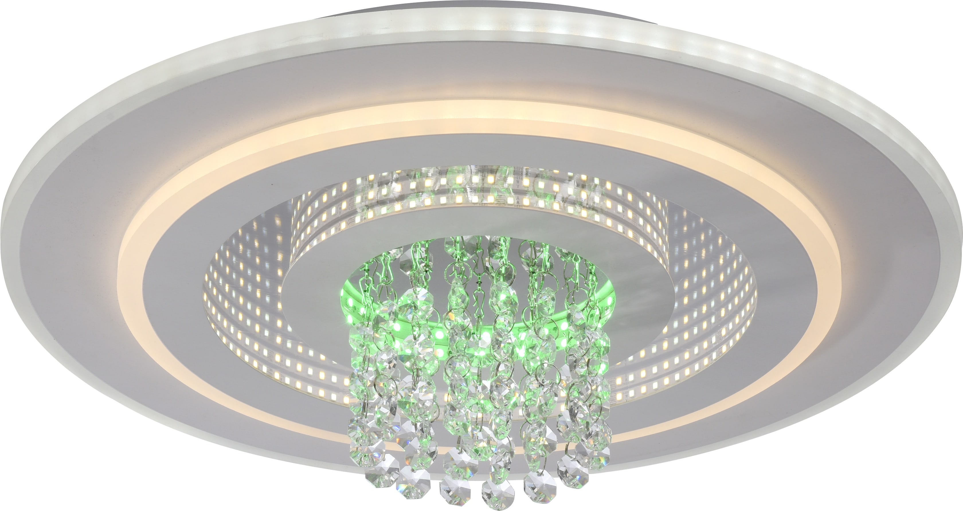 JUST LIGHT LED-Deckenleuchte 14518-16, 24W, 2800lm, CCT, RGB, IP20, weiß