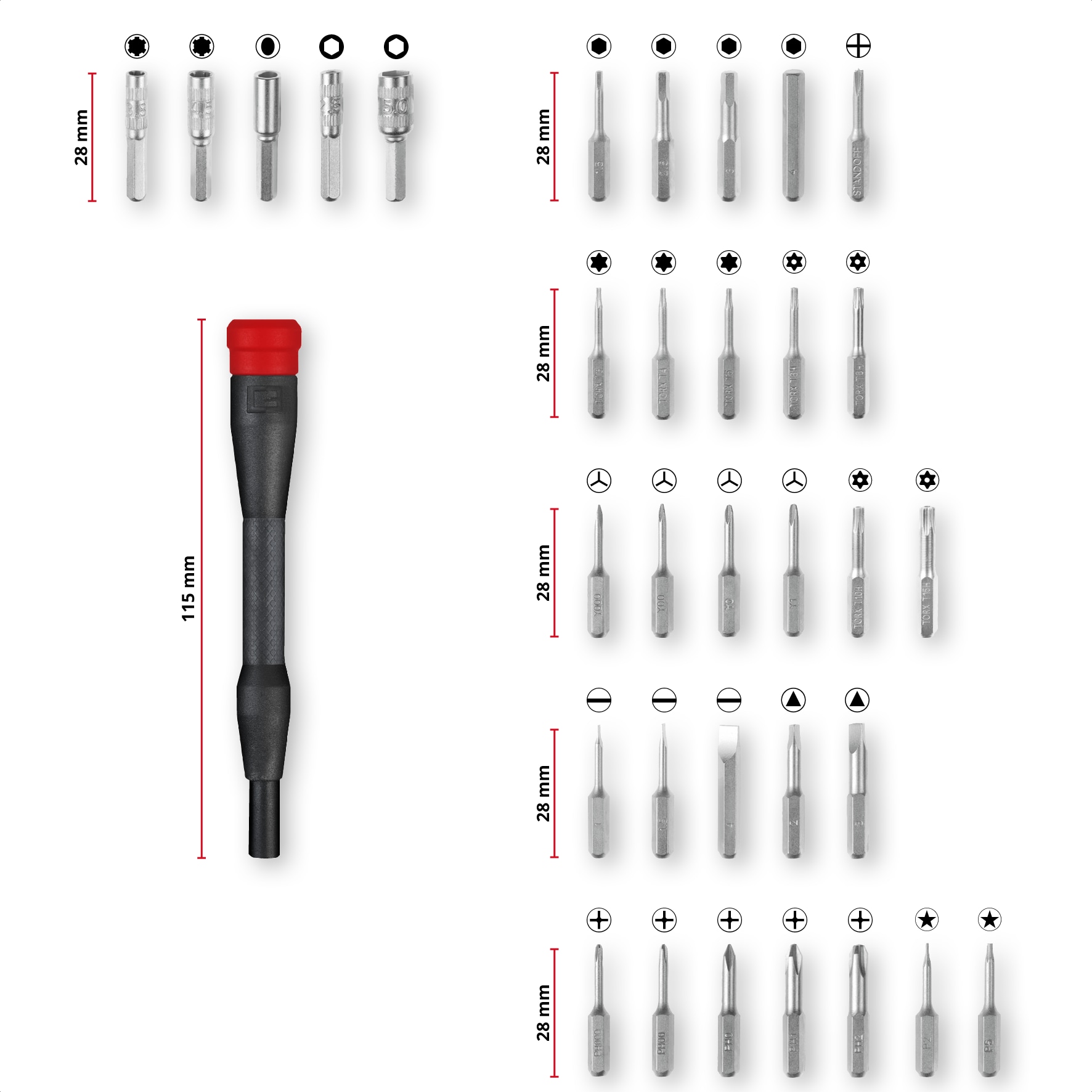 EINHELL Präzisionsbit-Set, 115010, 33-teilig EINHELL Präzisionsbit-Set, 115010, 33-teilig