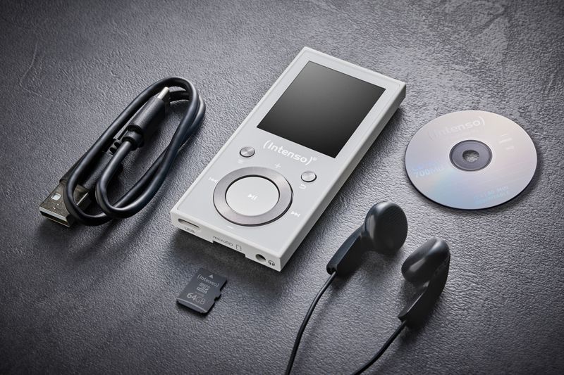 INTENSO MP3-Videoplayer 3717492, Video Scooter BT, 64GB, 4,6 cm (1,8"), weiß