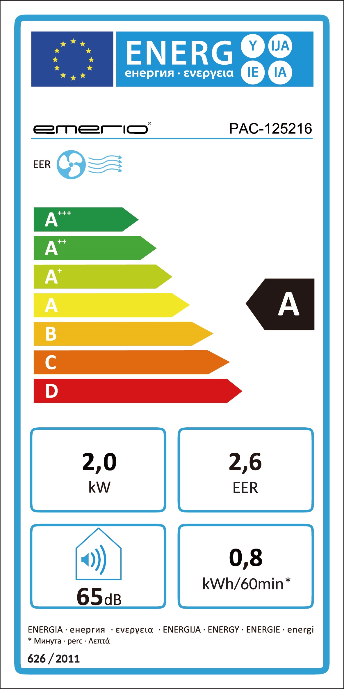 EMERIO Klimagerät PAC-125216, 7000 BTU/h, App steuerbar, weiß EMERIO Klimagerät PAC-125216, 7000 BTU/h, App steuerbar, weiß