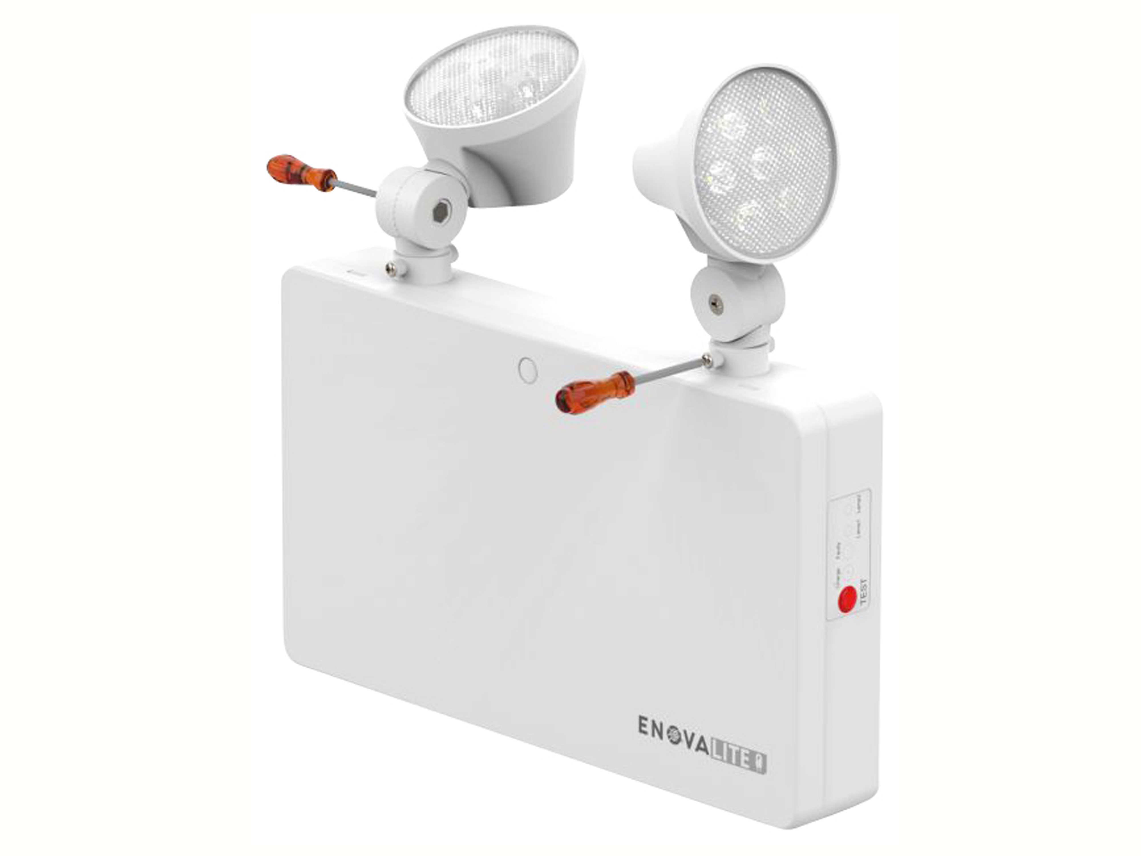 ENOVALITE LED-Fluchtwegleuchte, 6 W, Twin-Spot, Wandmontage ENOVALITE LED-Fluchtwegleuchte, 6 W, Twin-Spot, Wandmontage