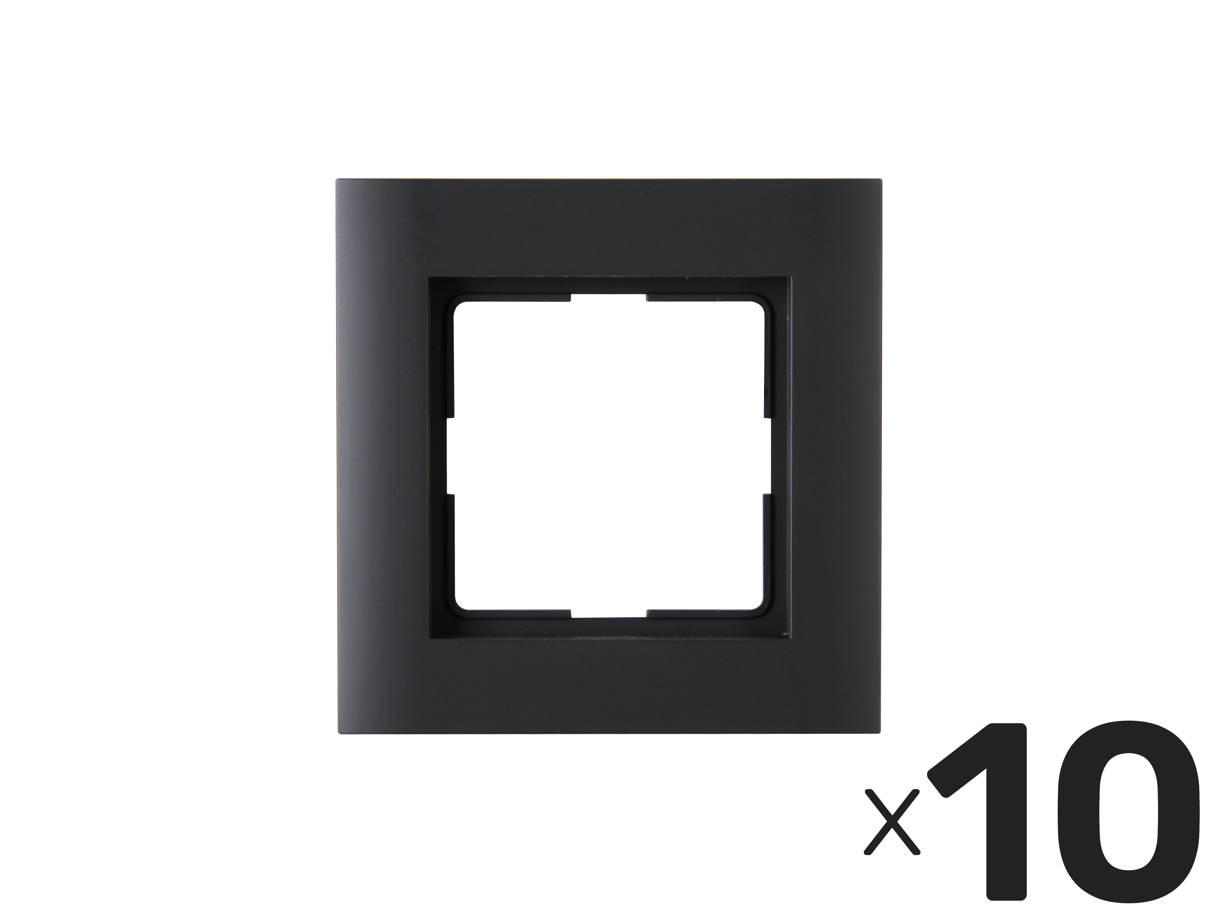 KOPP Abdeckrahmen Athenis, anthrazit, 10 Stück