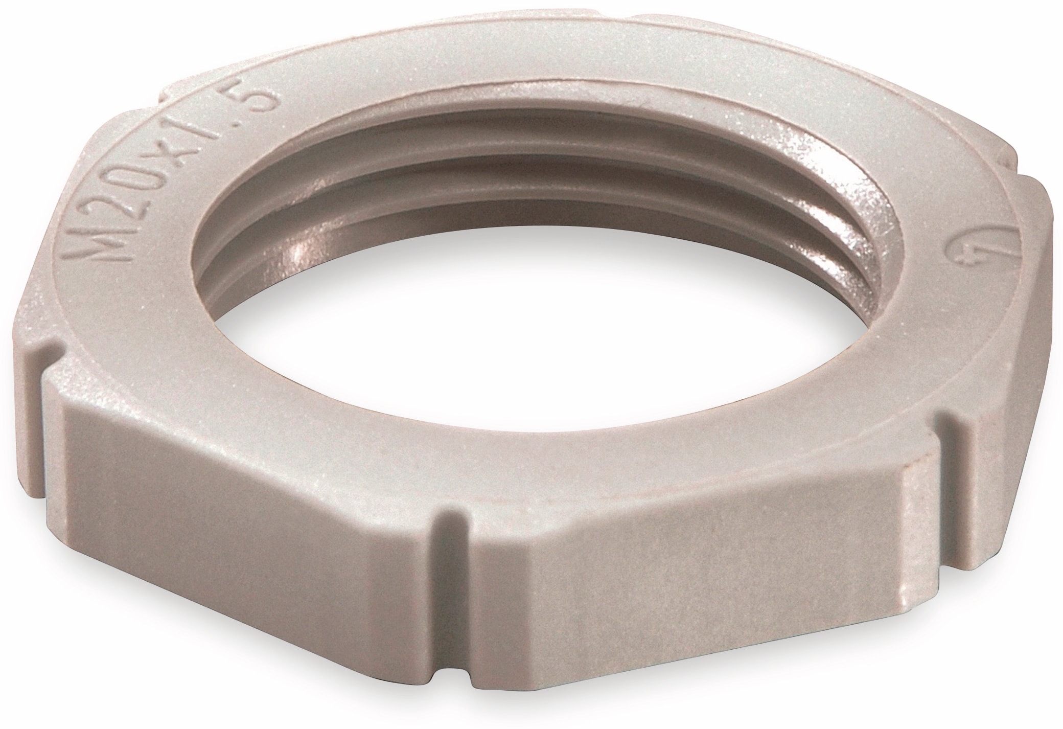 WISKA Gegenmutter, 10060674, PG 16, PG, Lichtgrau