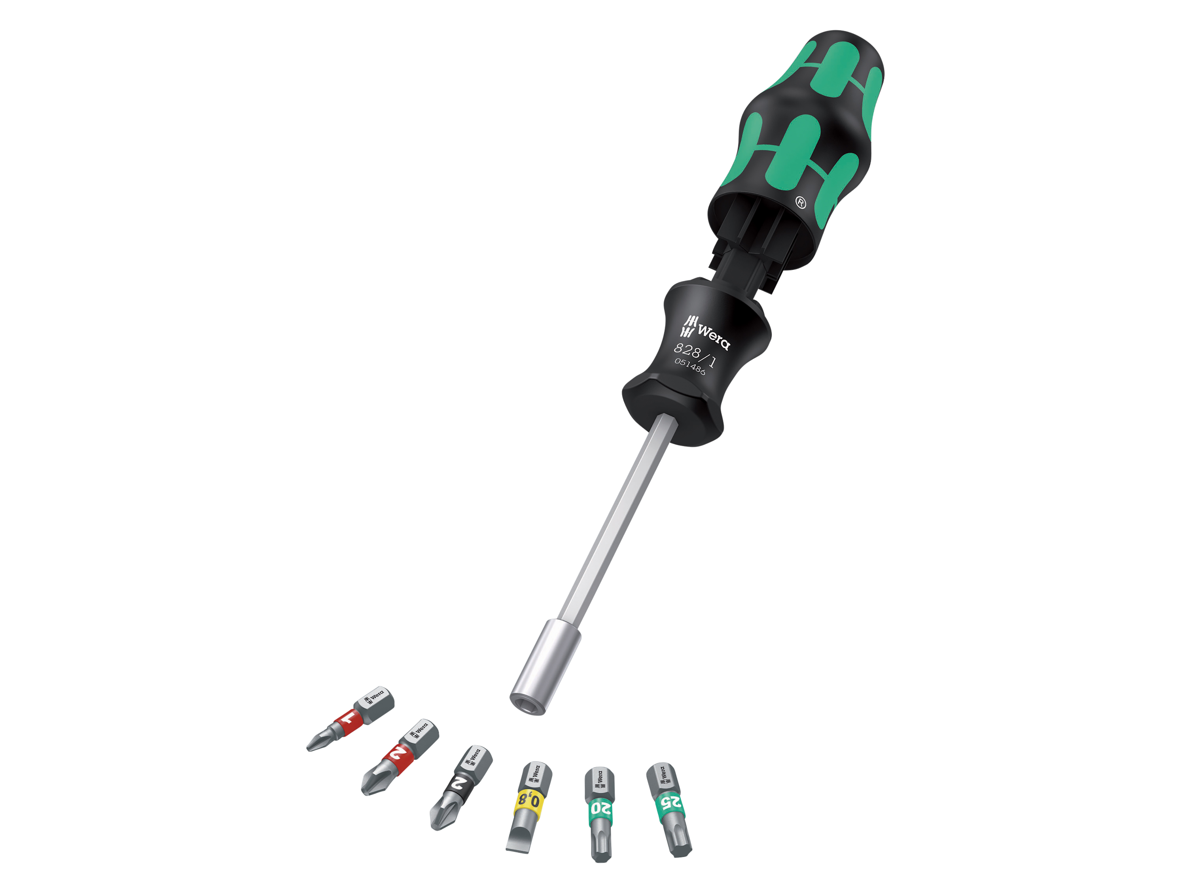 WERA Bits-Handhalter-Set, Kraftform Kompakt 27 Set 1 Christmas 2025, 7-teilig WERA Bits-Handhalter-Set, Kraftform Kompakt 27 Set 1 Christmas 2025, 7-teilig