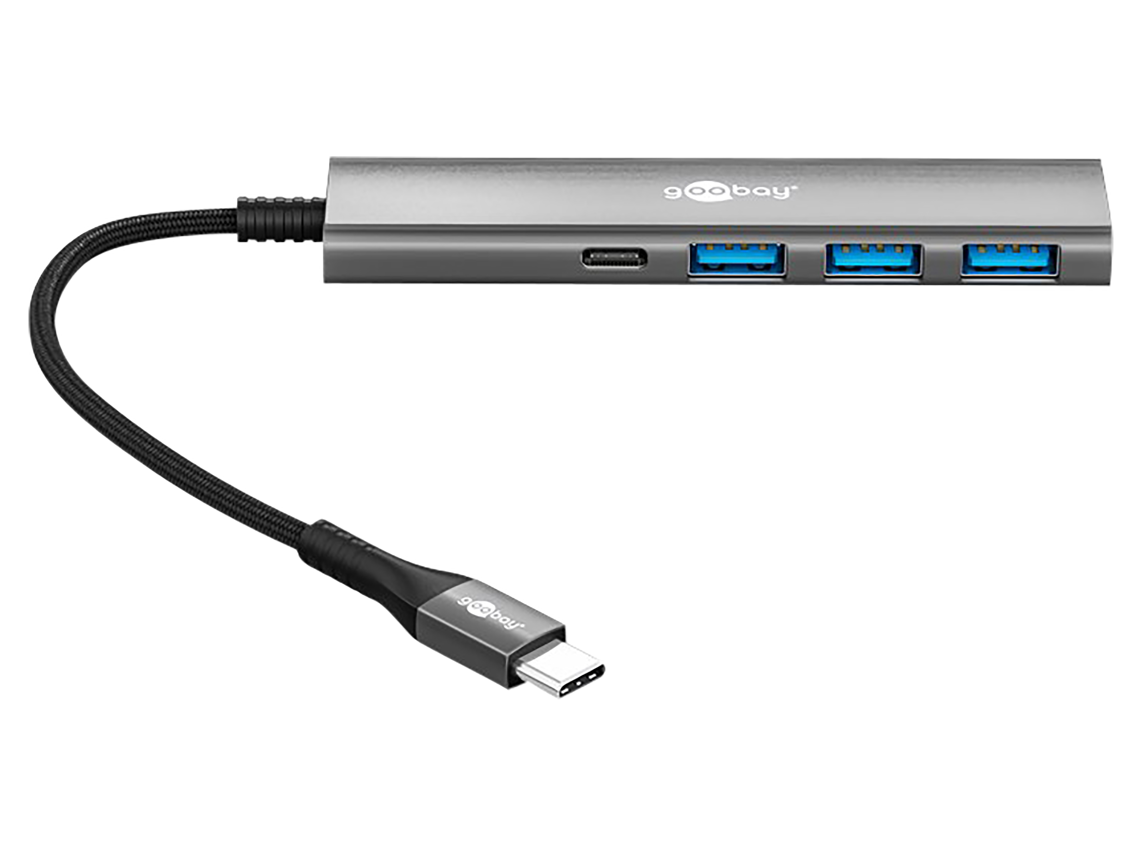 GOOBAY USB-C Hub 76562 Slim 4 Port USB-C auf USB-C/USB-A 5 Gbit/s