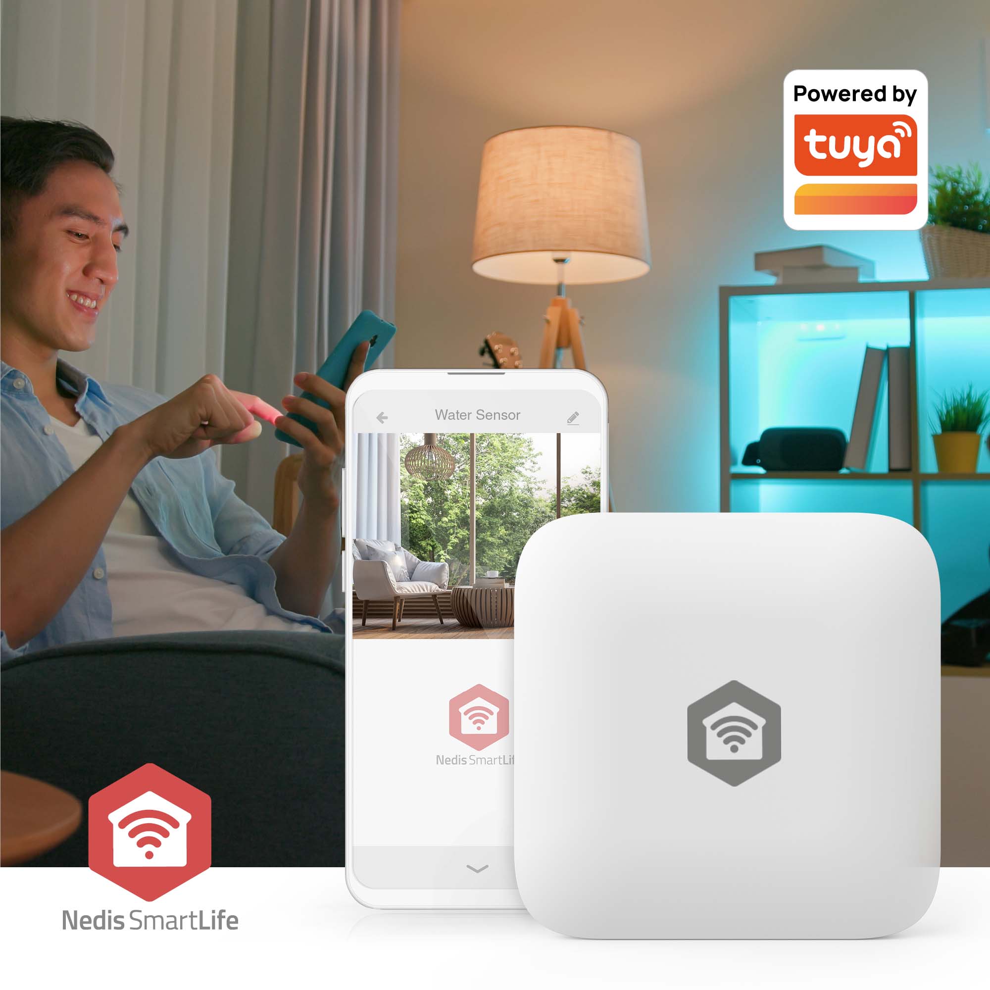 NEDIS Wassermelder SmartLife, weiß