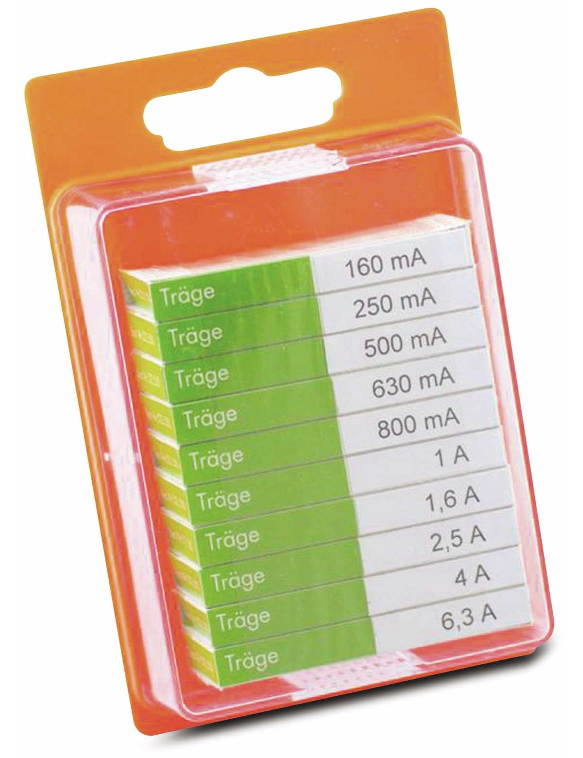 ESKA Feinsicherung-Sortiment, 122800, (Ø x L) 5 mm x 20 mm Träge -T- Inhalt 100 St. ESKA Feinsicherung-Sortiment, 122800, (Ø x L) 5 mm x 20 mm Träge -T- Inhalt 100 St.