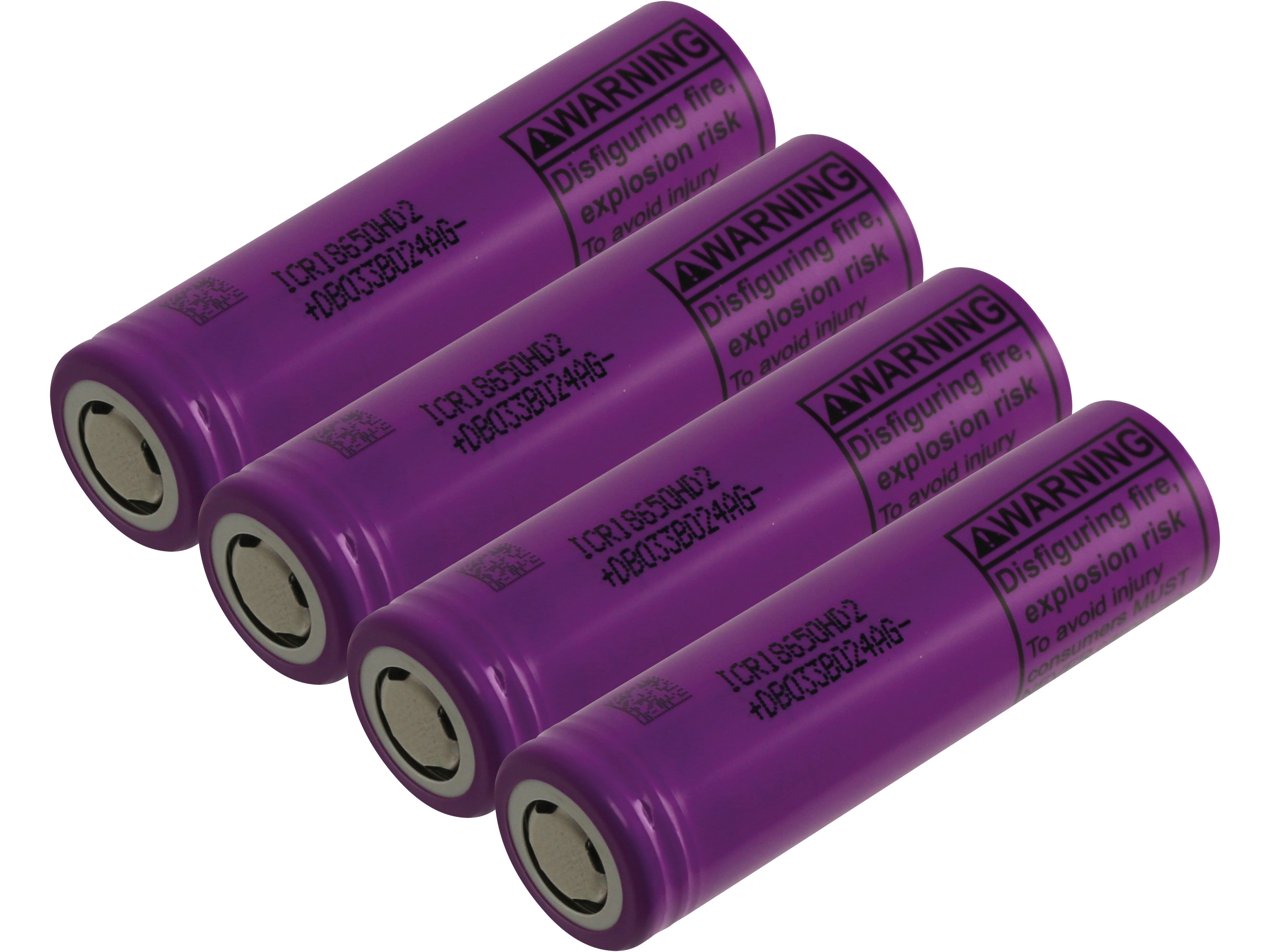 LiIon-Akku, INR18650-HD2, 3,6 V, 2,0 Ah, 4 Stück LG, LiIon-Akku, INR18650-HD2, 3,6 V, 2,0 Ah, 4 Stück